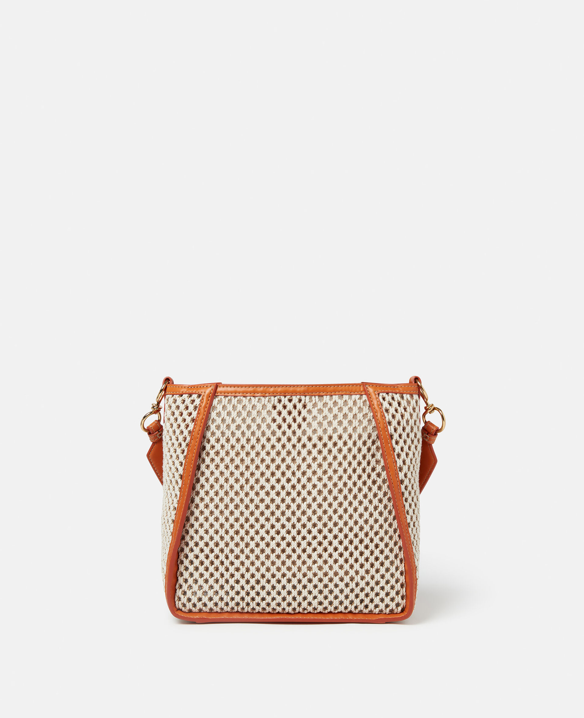 Stella Logo Rope Mesh Shoulder Bag-Beige-large image number 3