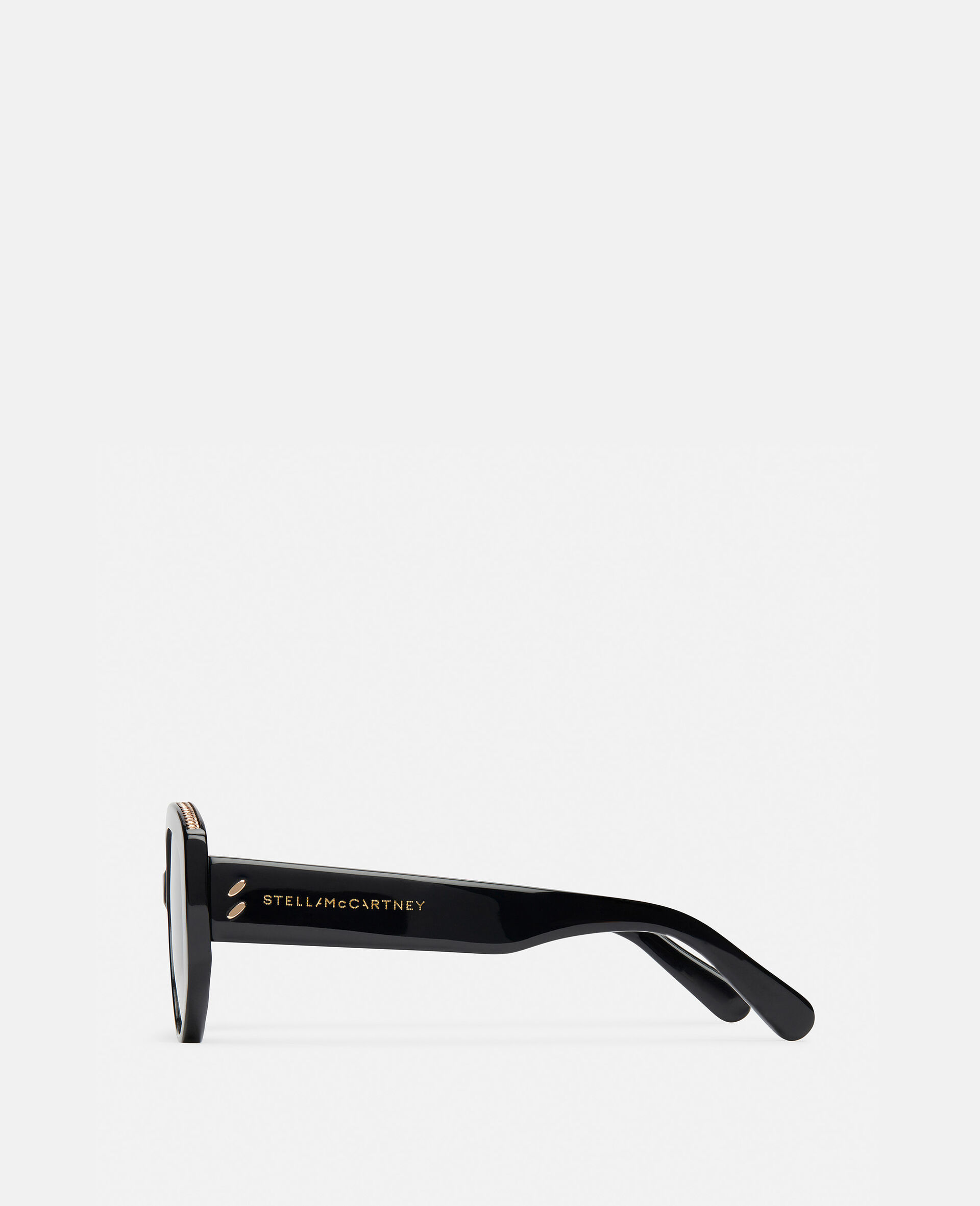 Oval Sunglasses-Black-large image number 2