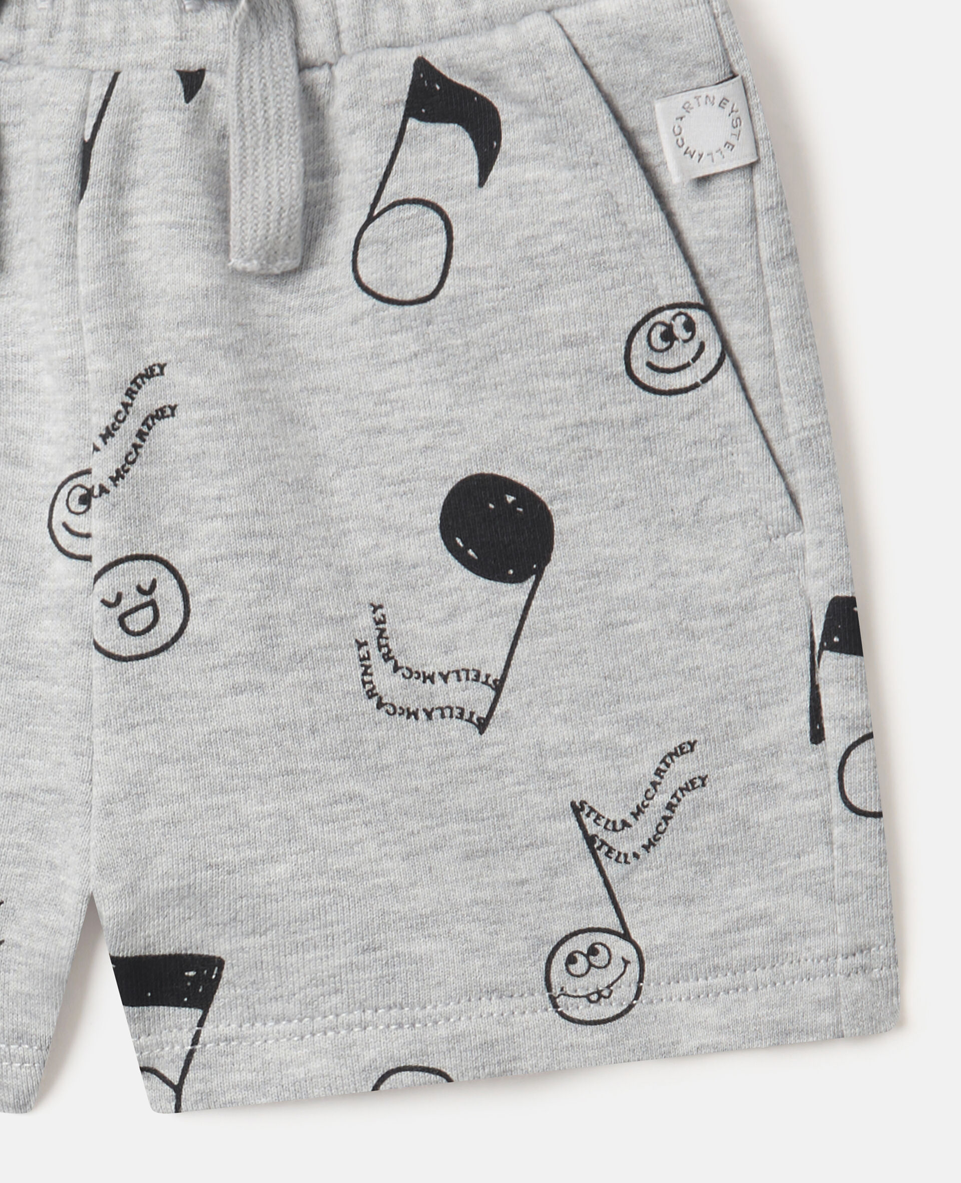 Music Print Tracksuit Set-Grey-large image number 3