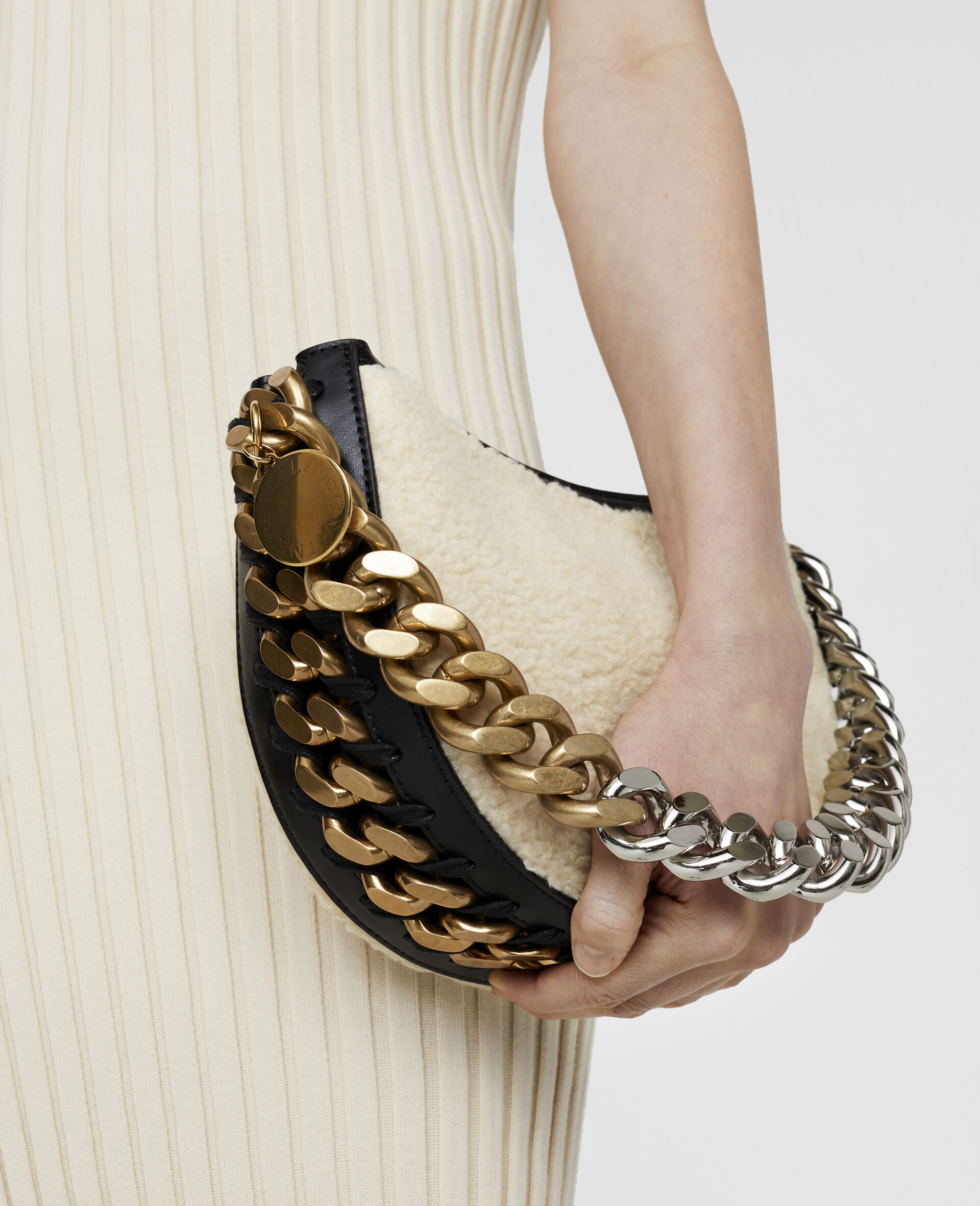 stella mccartney small frayme shoulder bag