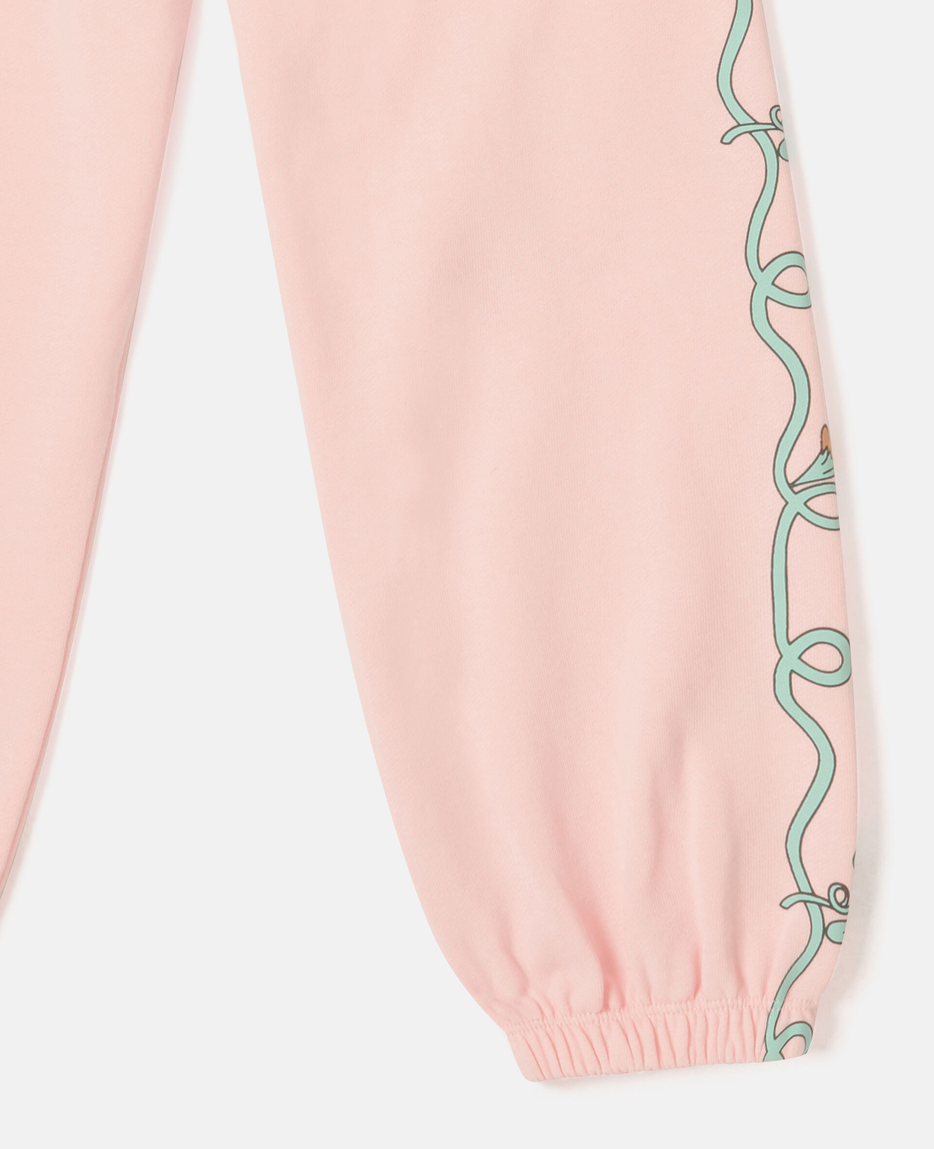 Floral Graphic Tracksuit Set-Pink-large image number 3