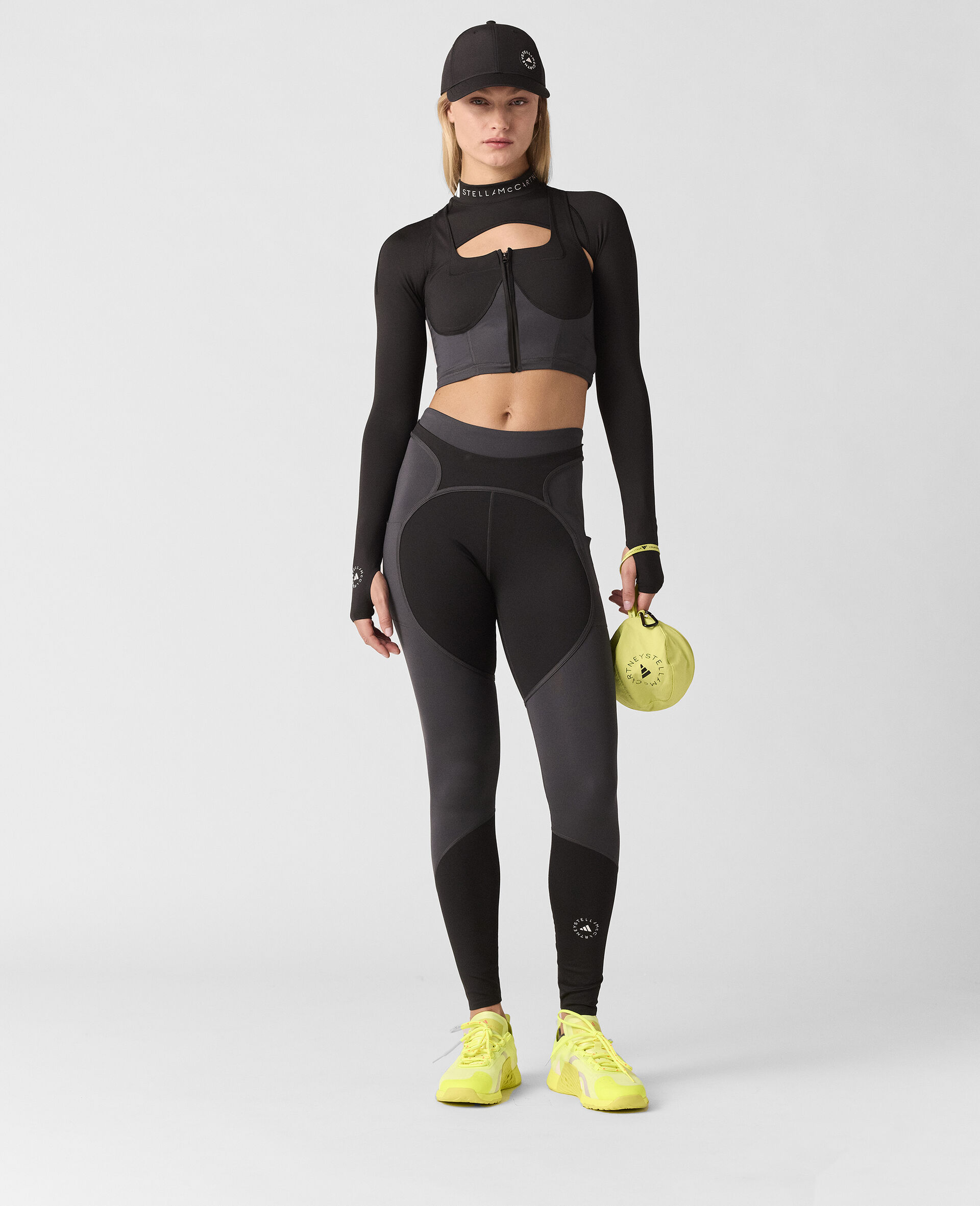 TruePurpose High-Shine Training Leggings-Black-model