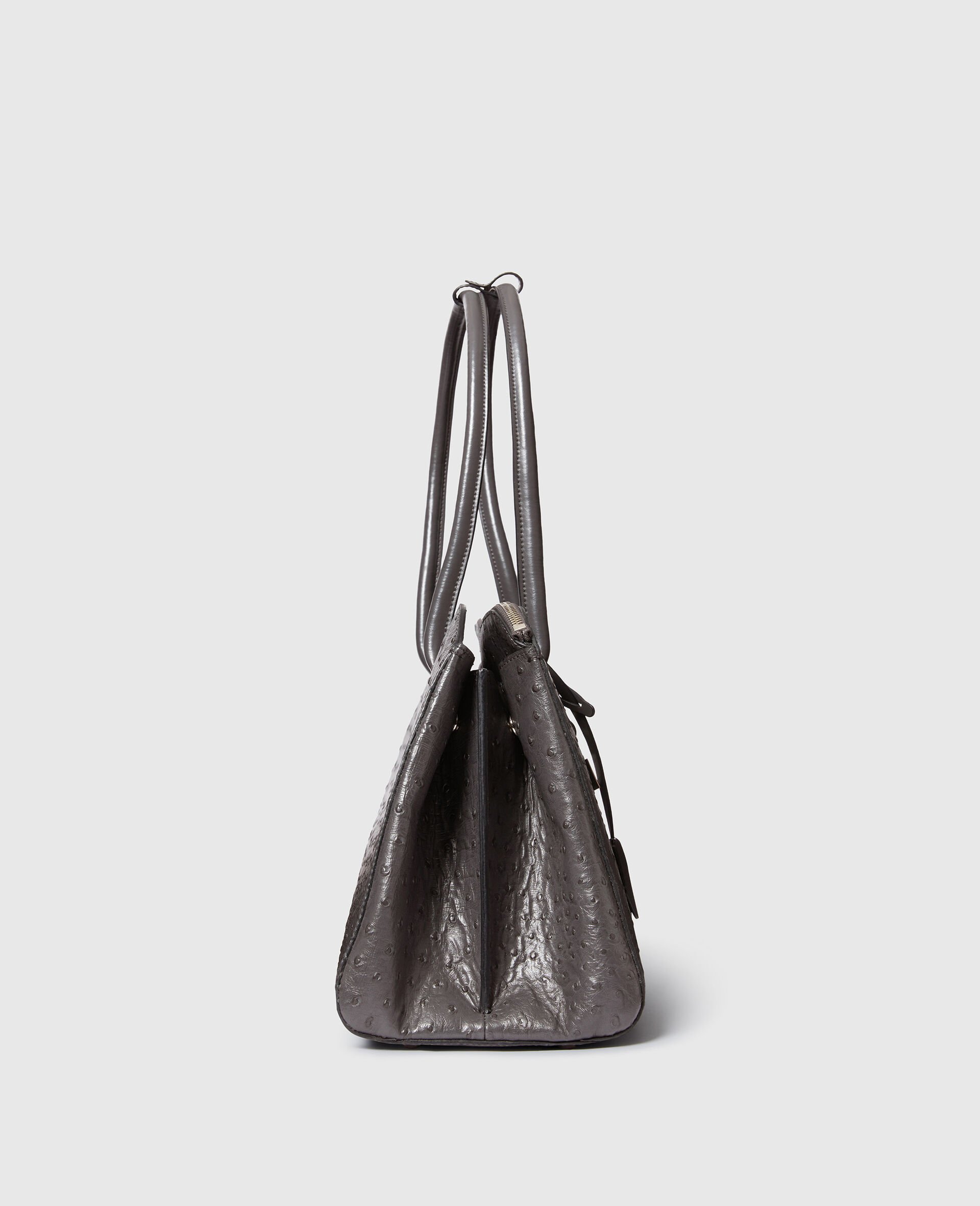 Ryder Ostrich笔记本电脑托特包-灰色-large image number 5