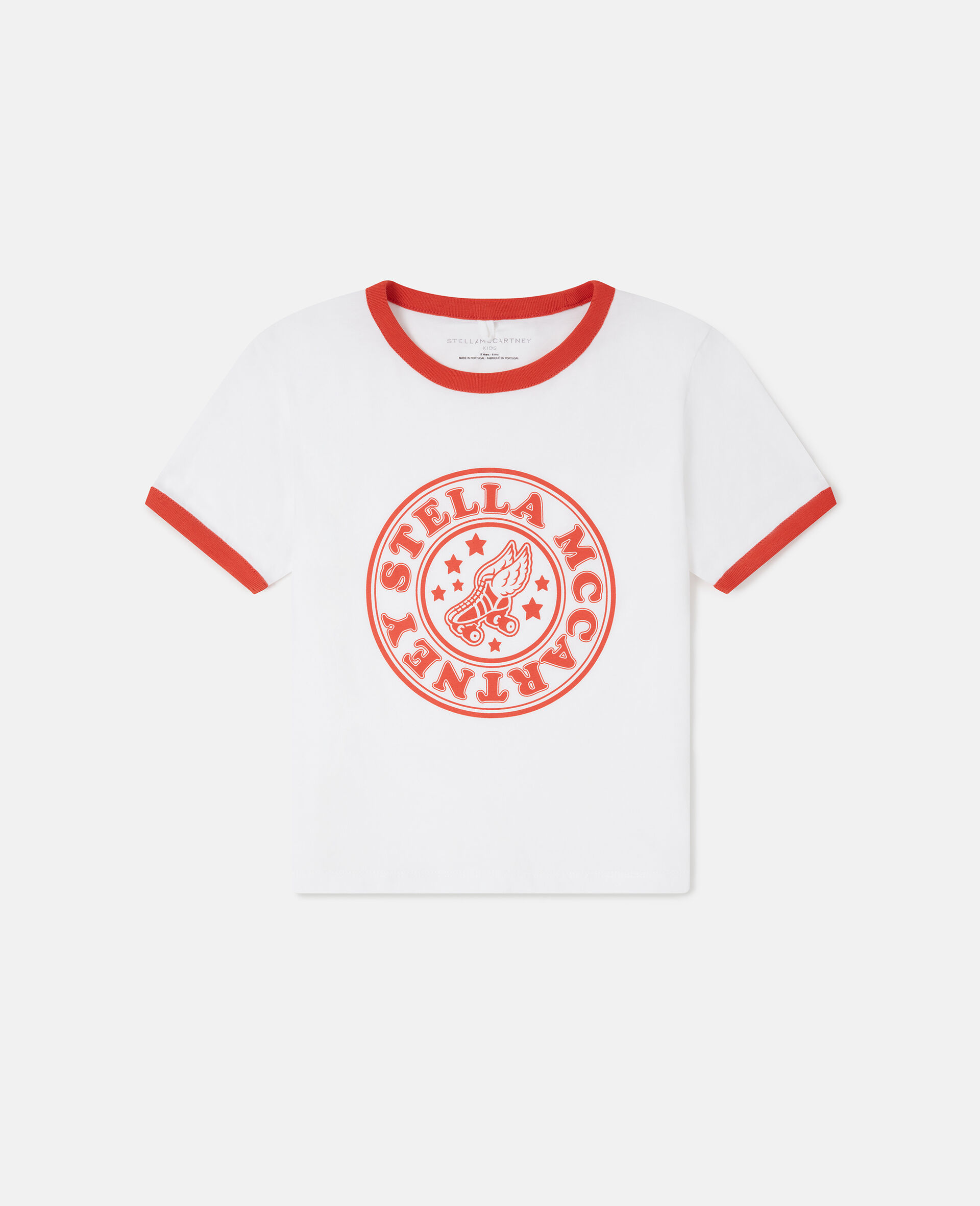 T shirt universitaire graphique avec logo-Blanc-large image number 0
