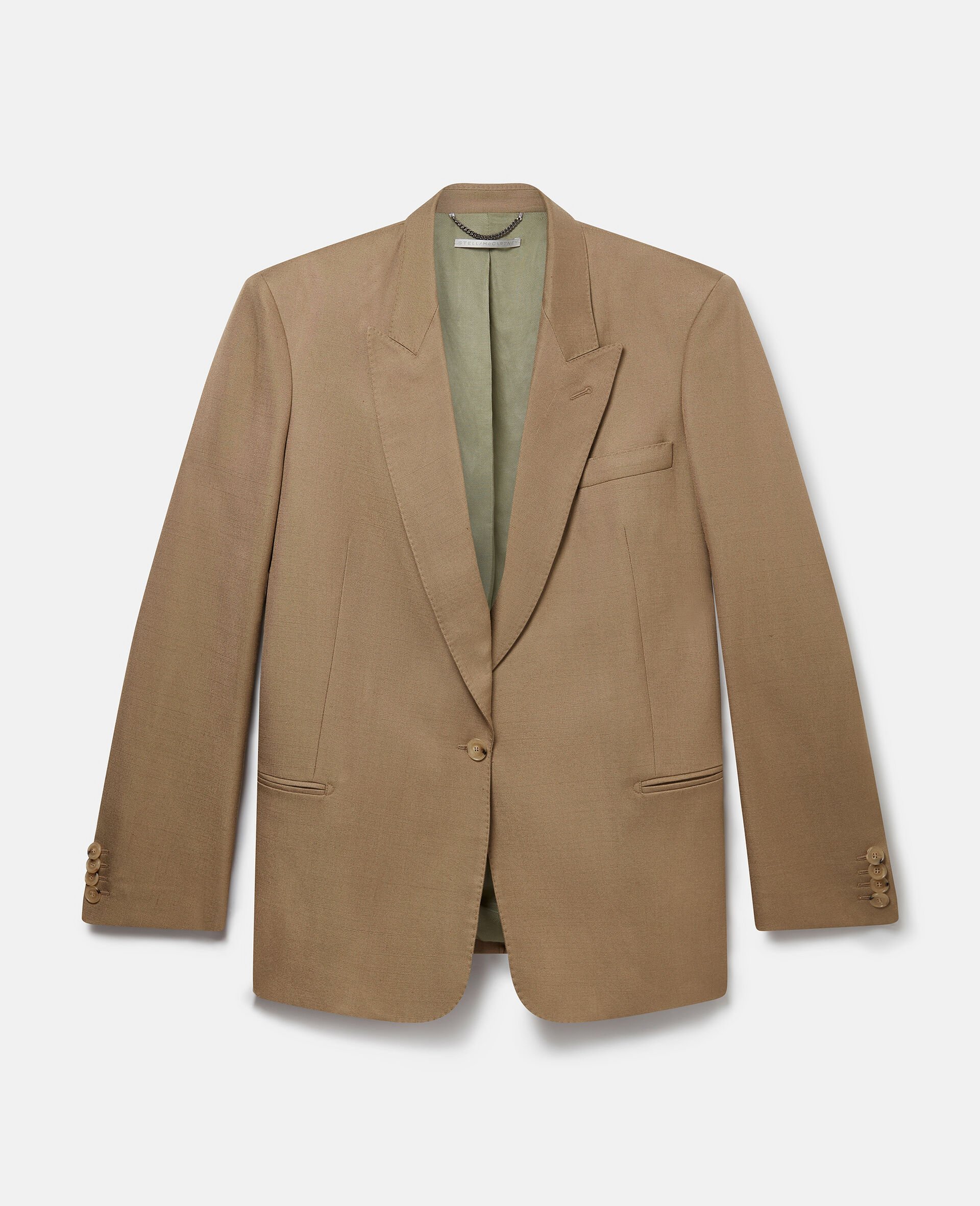 Single-Breasted Blazer -Brown-large image number 0