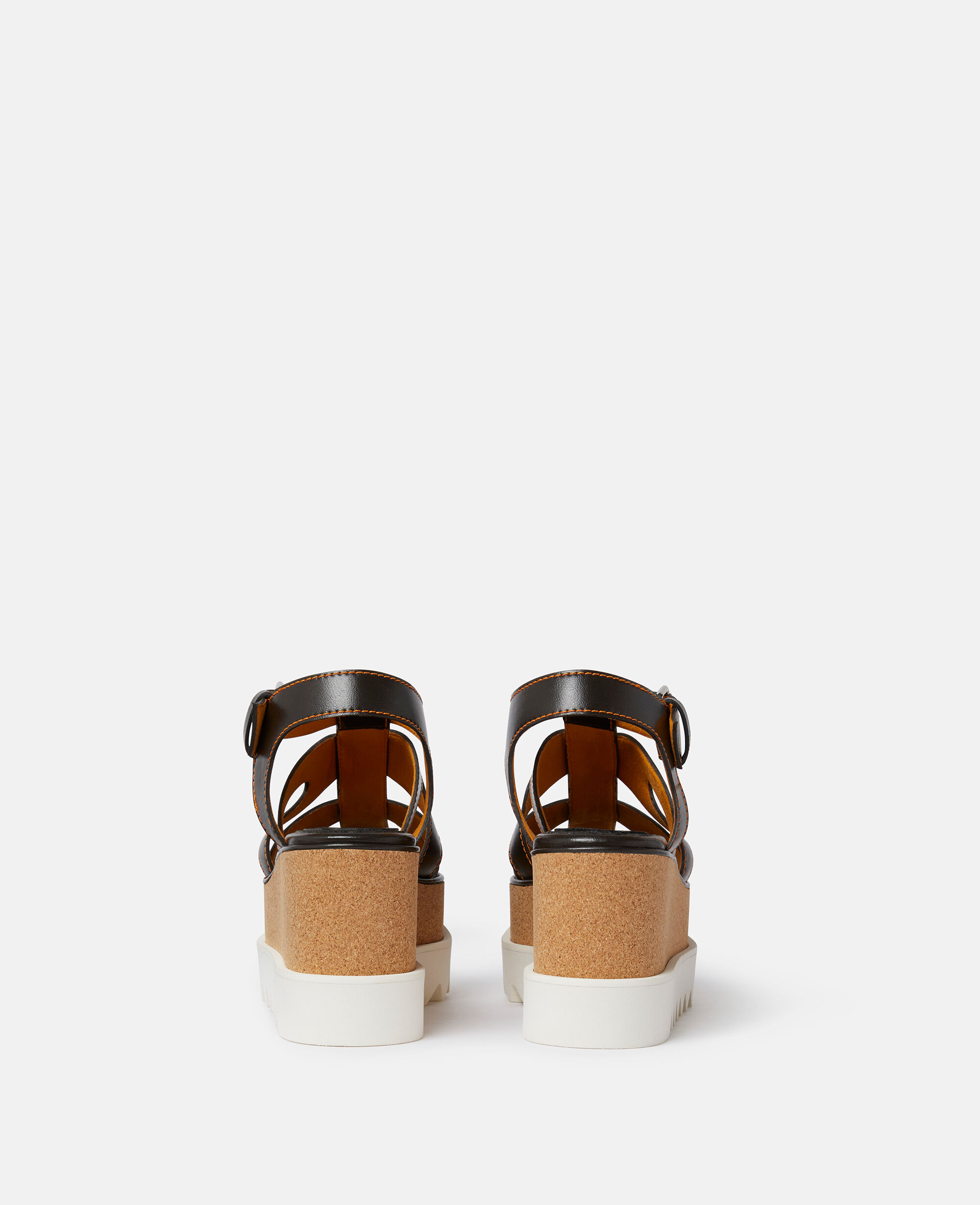 ★STELLA McCARTNEY直営店★Elyse ヴーヴ・クリコ サンダル Women Chocolate Elyse Veuve Clicquot Platform Sandals