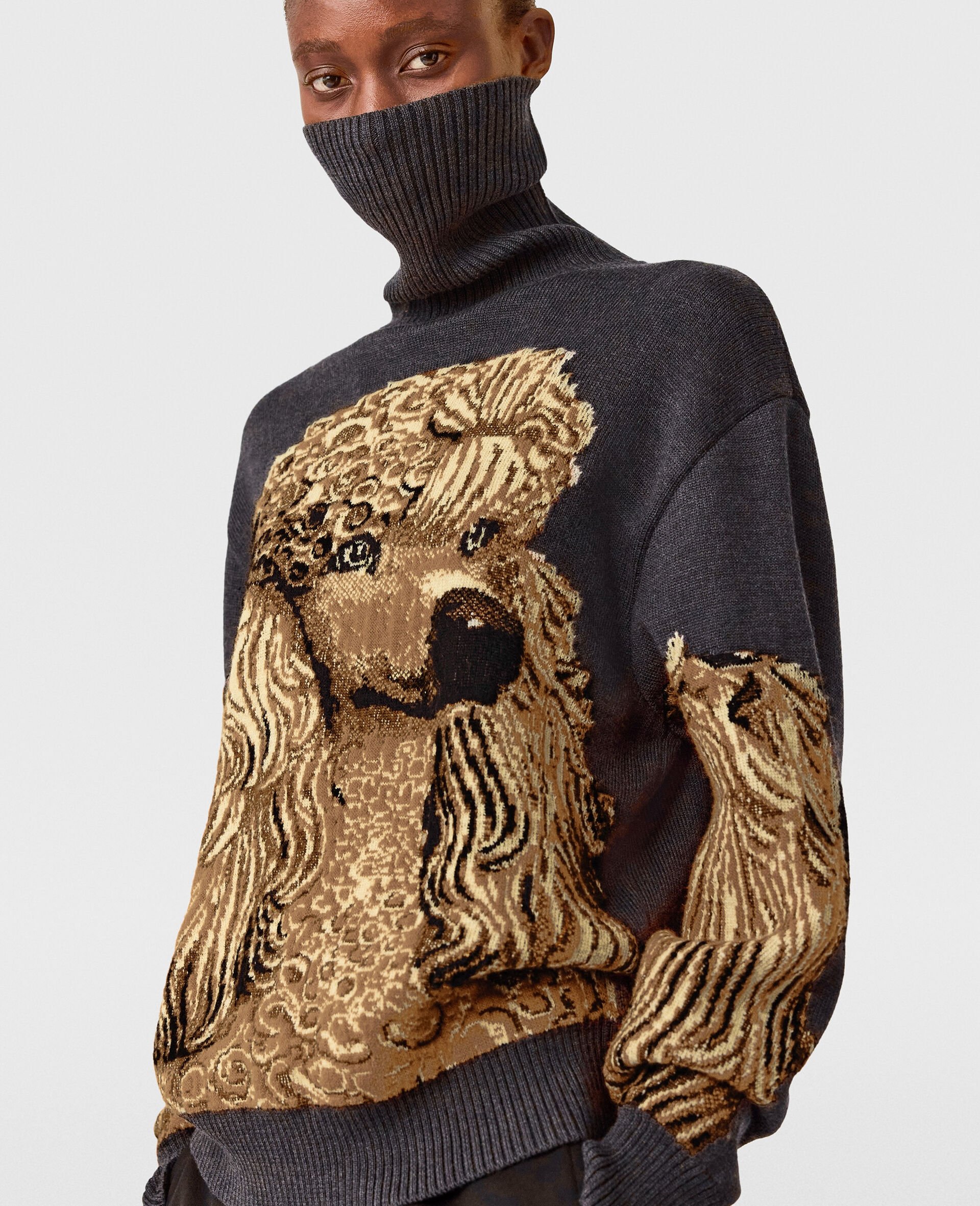 Jeff Koons Poodle Jumper-Grigio-medium