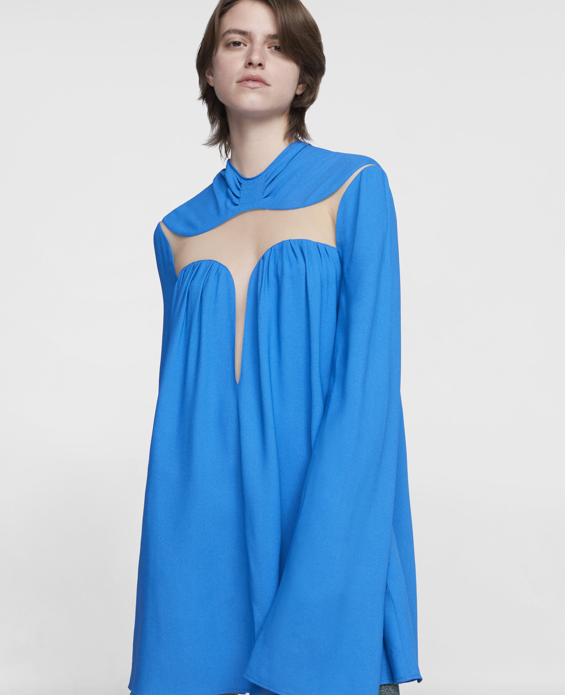 Cordelia Mini Dress-Blue-large image number 3