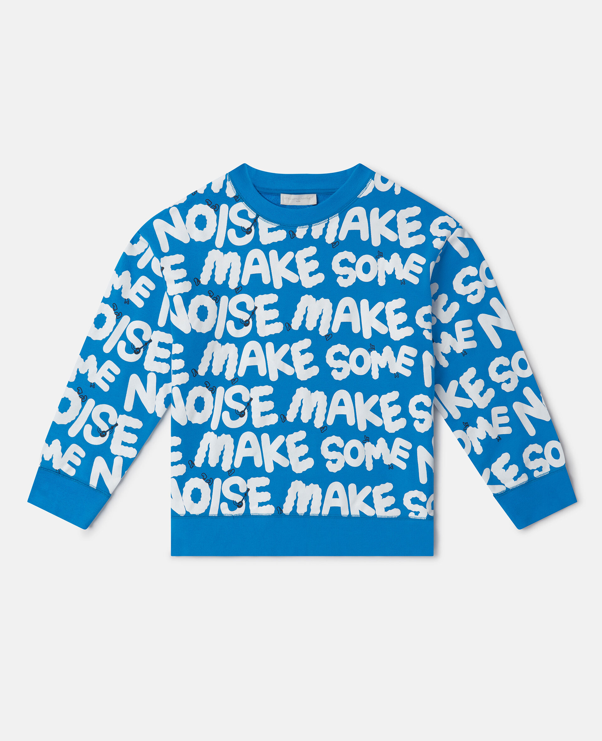 'Make Some Noise' Oversized Sweatshirt-Multicolour-large image number 0