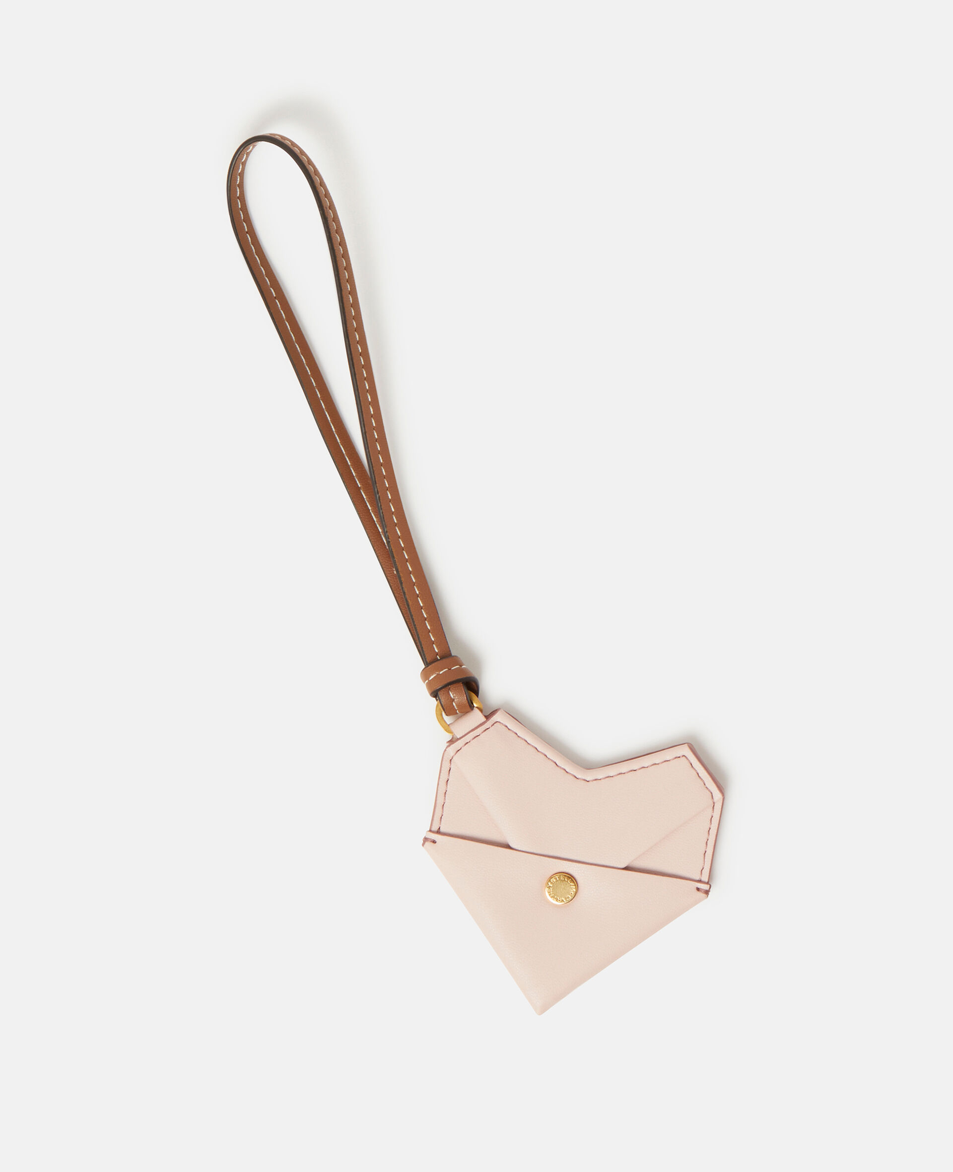 Ciondolo da borsa a cuore origami in Alter Mat-Rosa-large image number 0