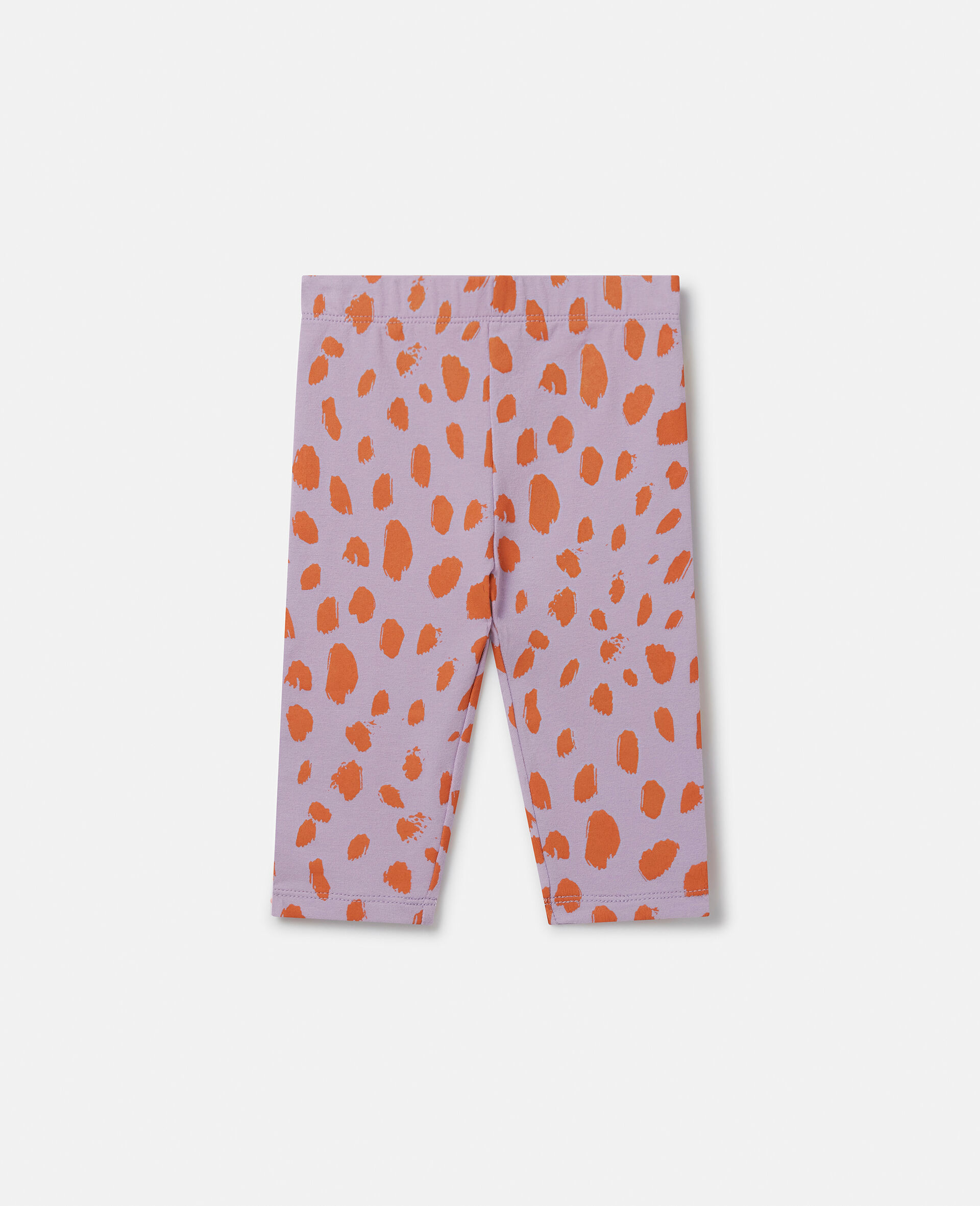 Neon Leopard Print Leggings-Red-large image number 0