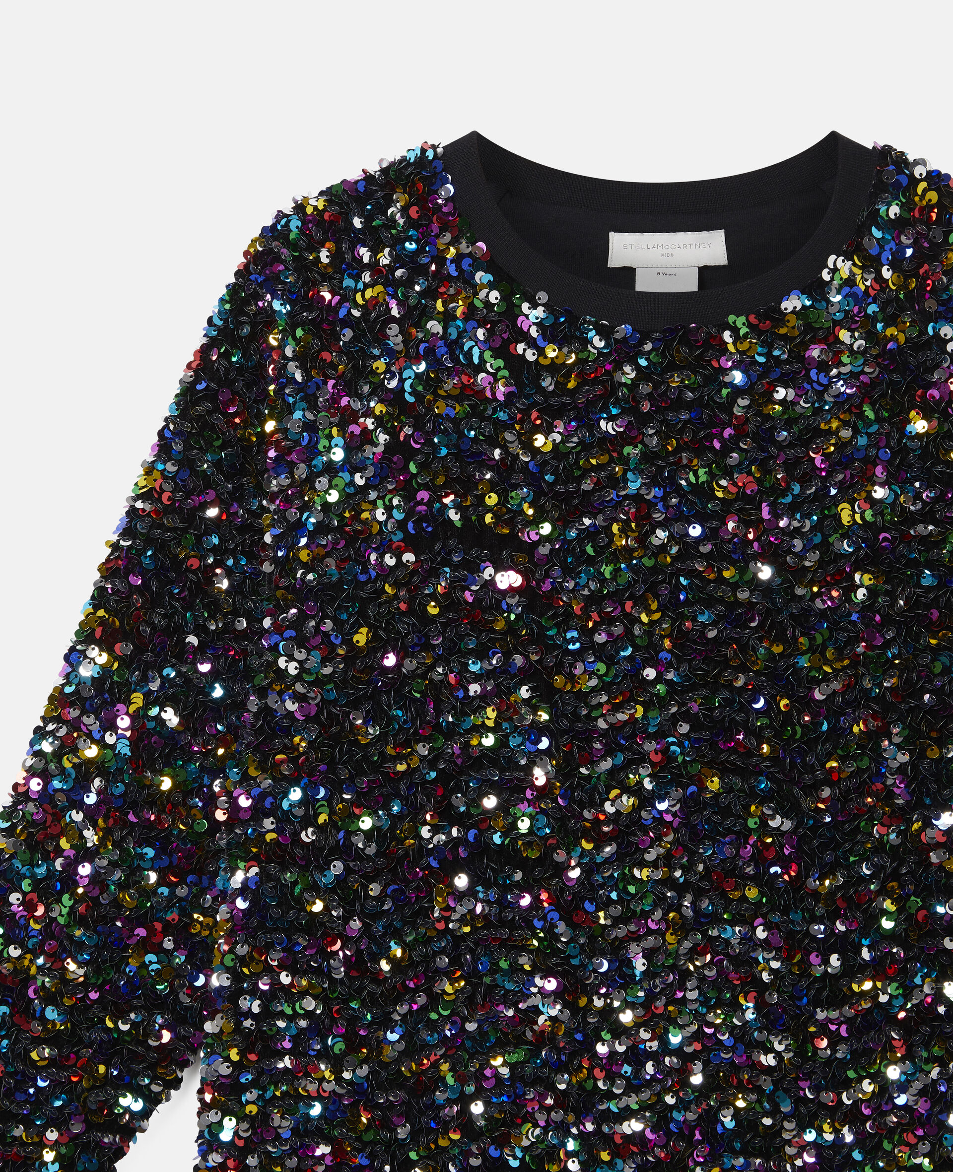 Sequined Fleece Sweatshirt -Multicolour-large image number 1