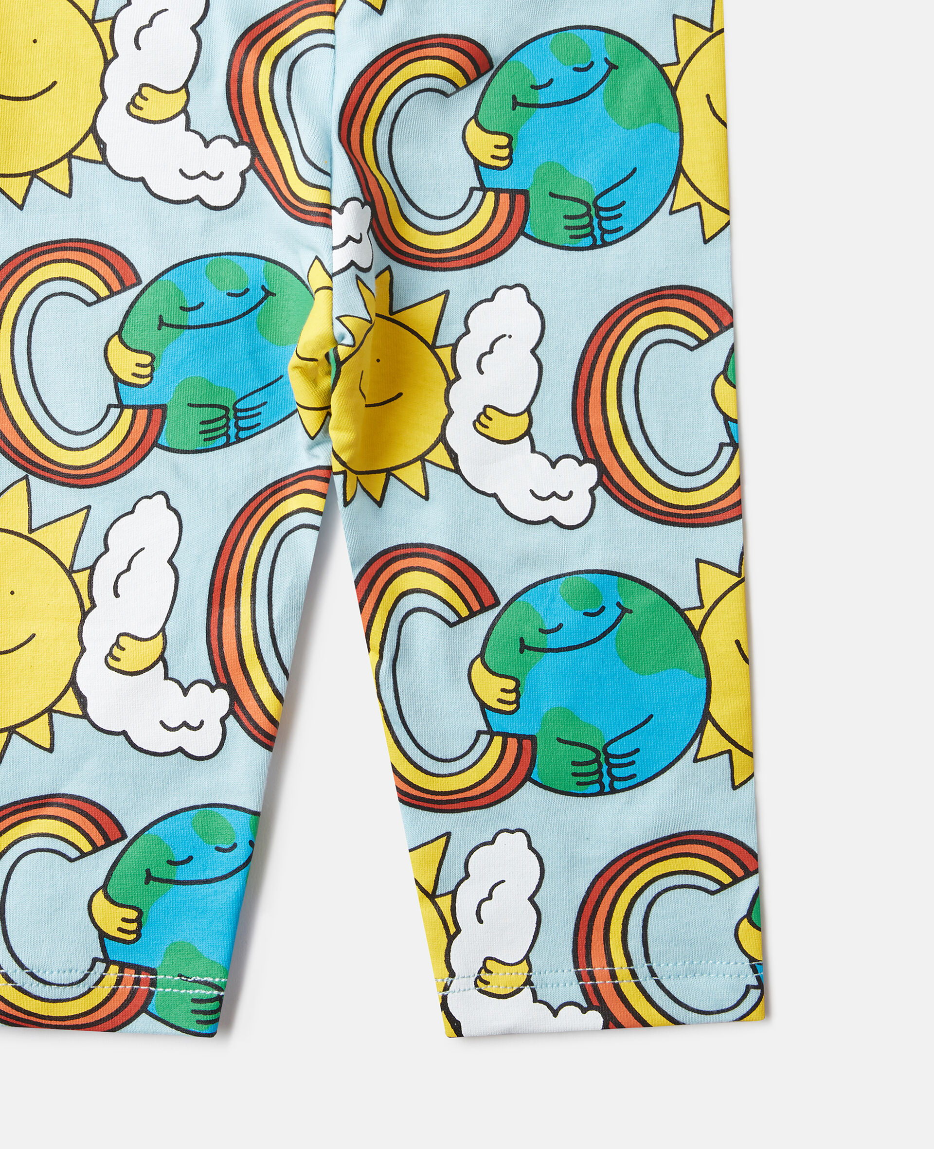 Leggings mit Earth Friends Print-Blau-large image number 3