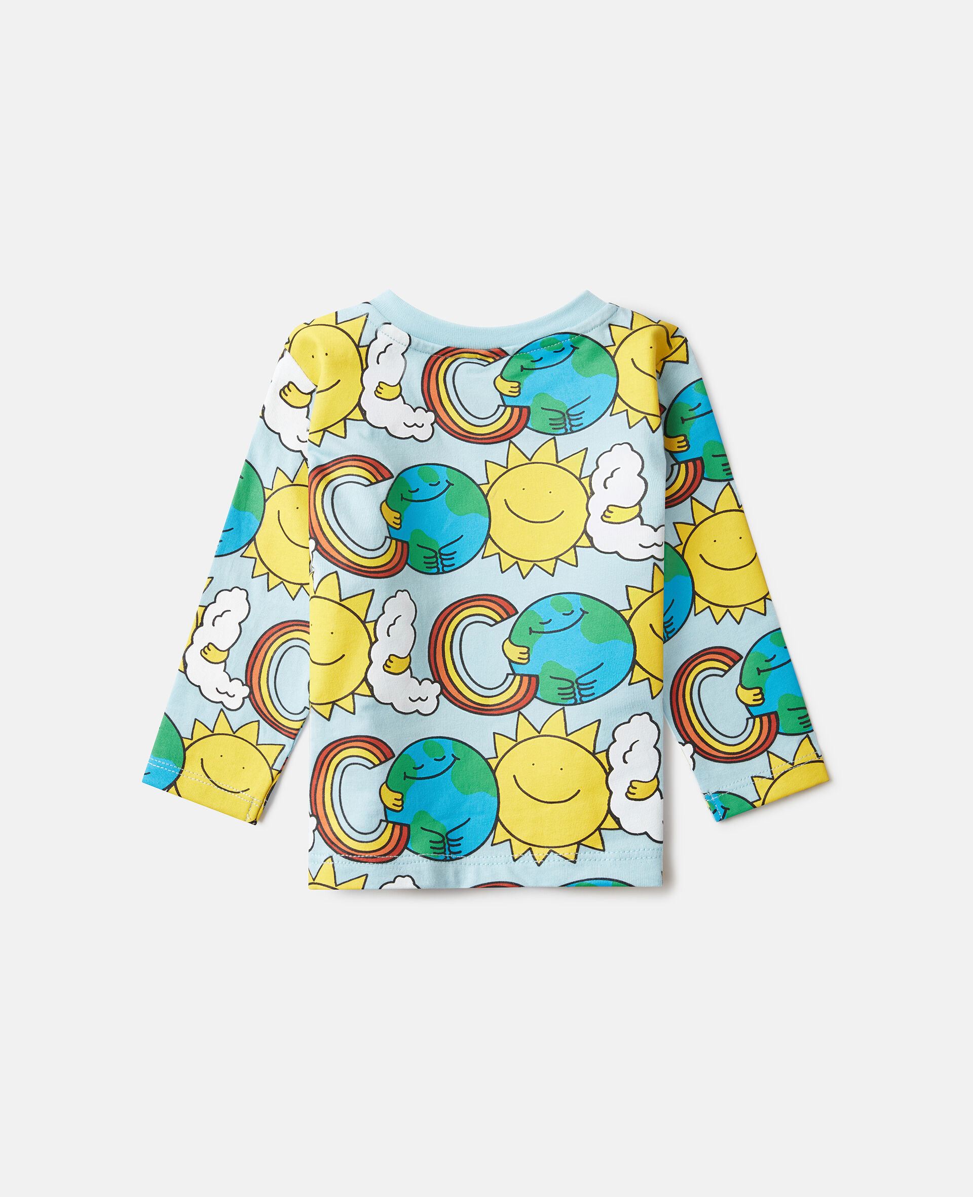 Earth Friends Graphic Long-Sleeve Top-Blue-large image number 2