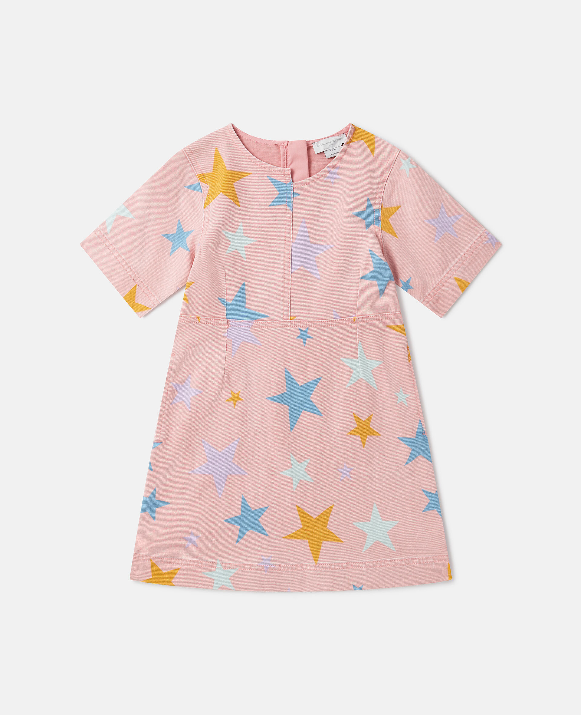 Star Print Jersey Dress-Pink-large image number 0