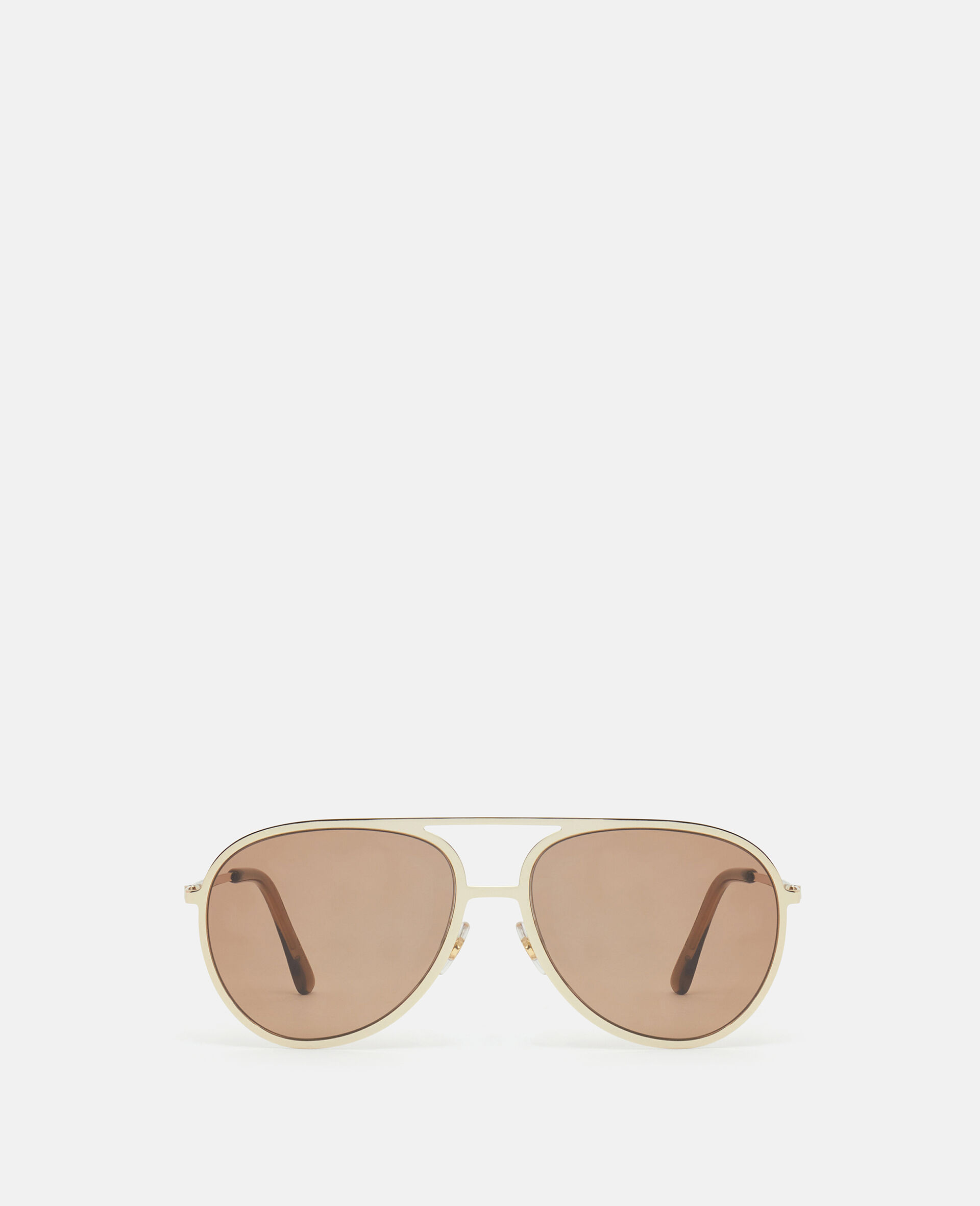 Metal Aviator Sunglasses-Black-large image number 0