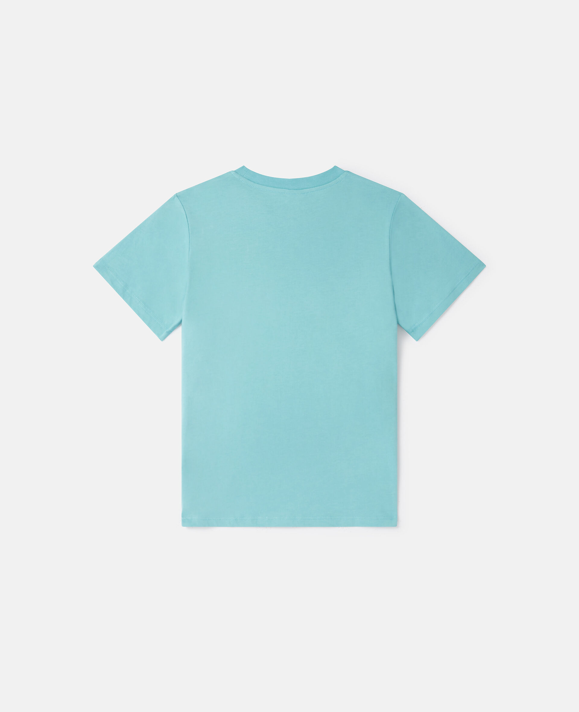 Magicians Bunny Graphic Crewneck T-Shirt-Blue-large image number 2