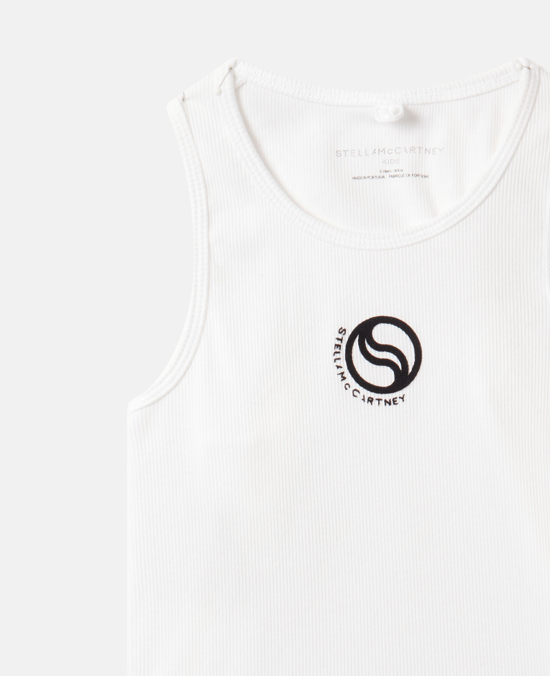 S-Wave Logo Tank Top-White-medium