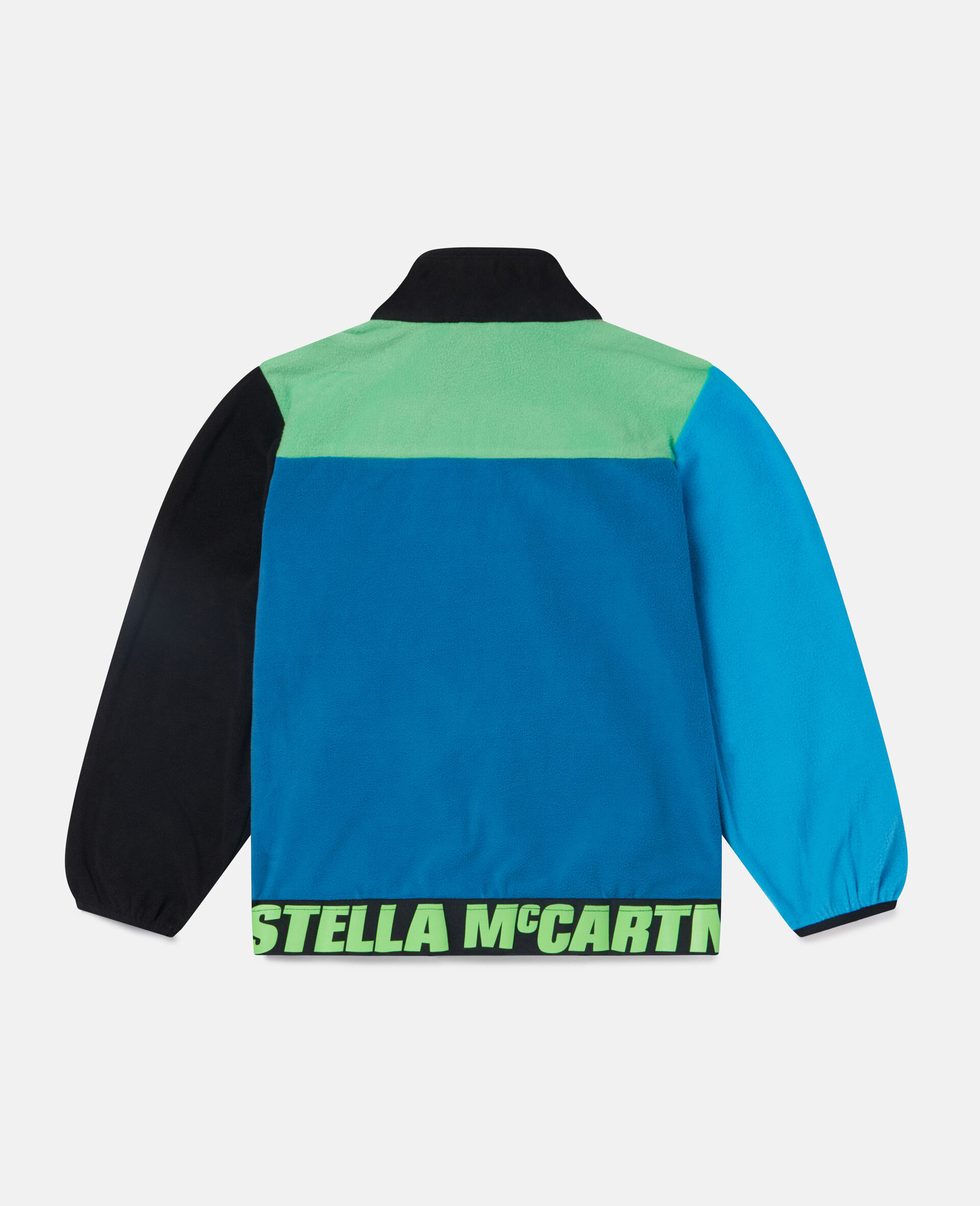 Colourblock Logo Teddy Zip Fleece-Multicolour-large Colourblock Logo Teddy Zip Fleece-Multicolour-large image number 2