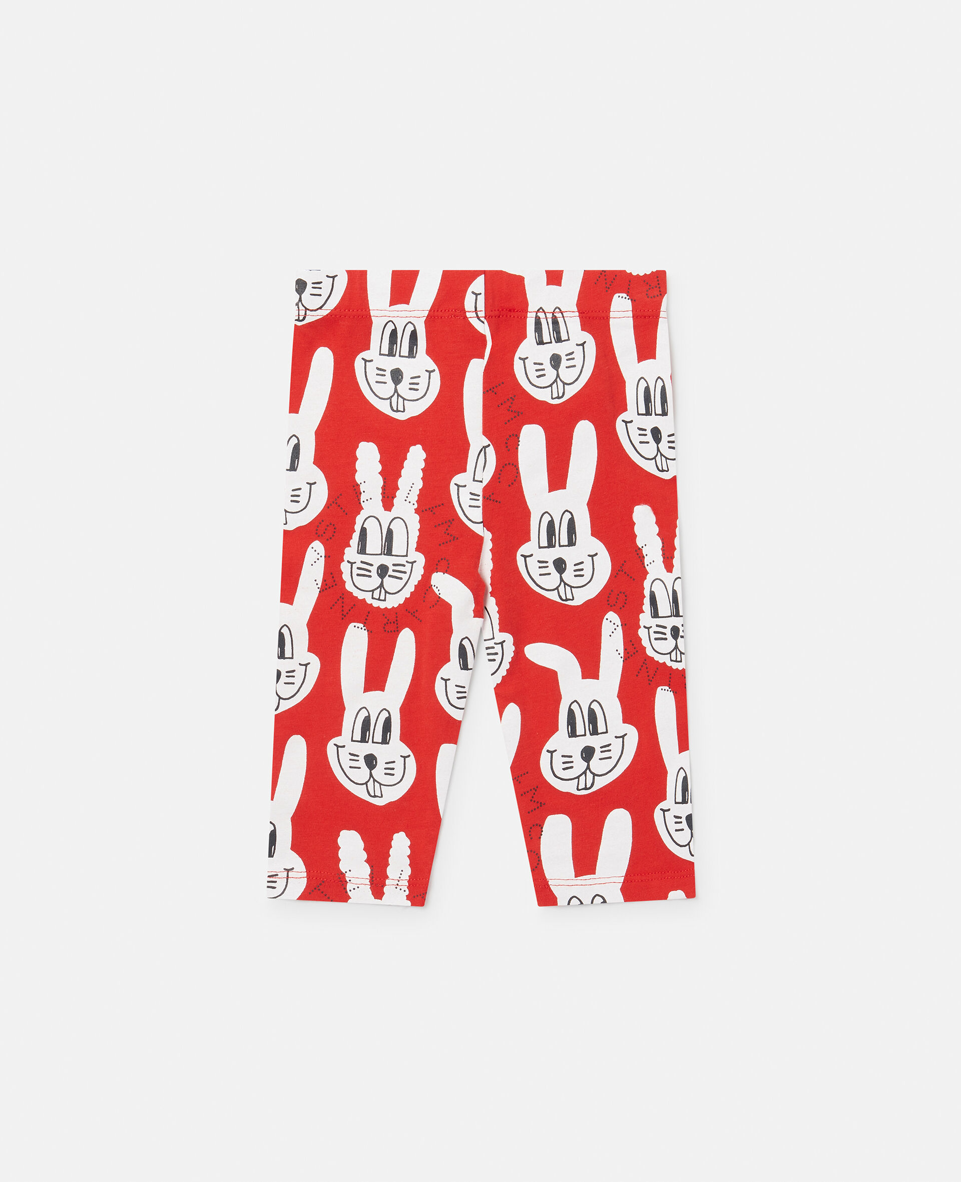 Rabbit Print Leggings-Red-large image number 2