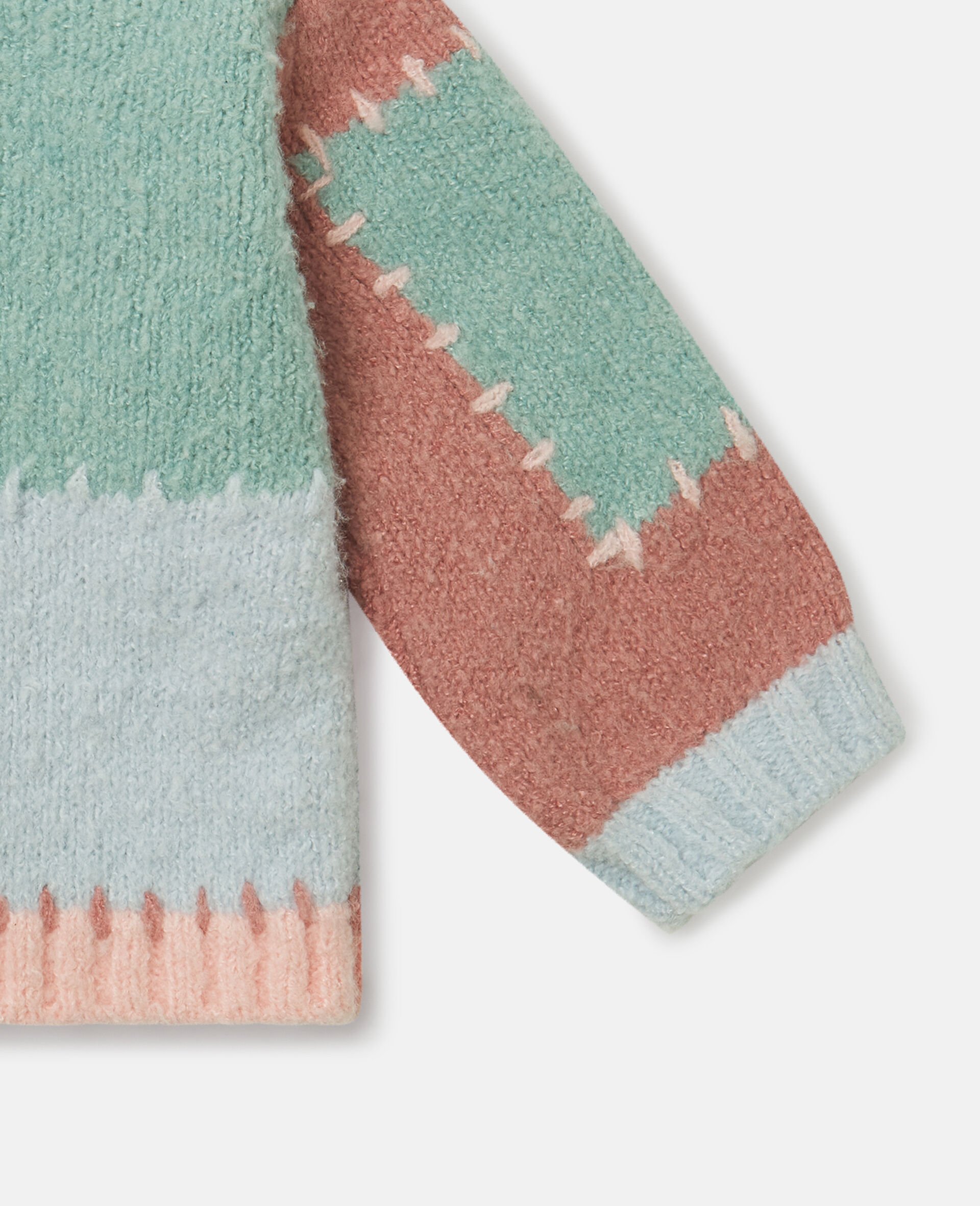 Pull a col ras du cou avec broderie graphique-Fantaisie-large image number 3