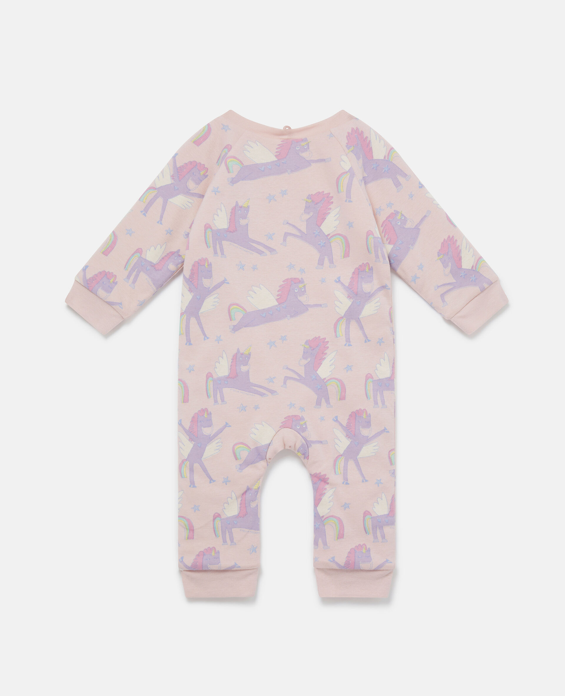 2 Pack of Unicorn and Star Print Sleepsuits-Pink-large image number 2