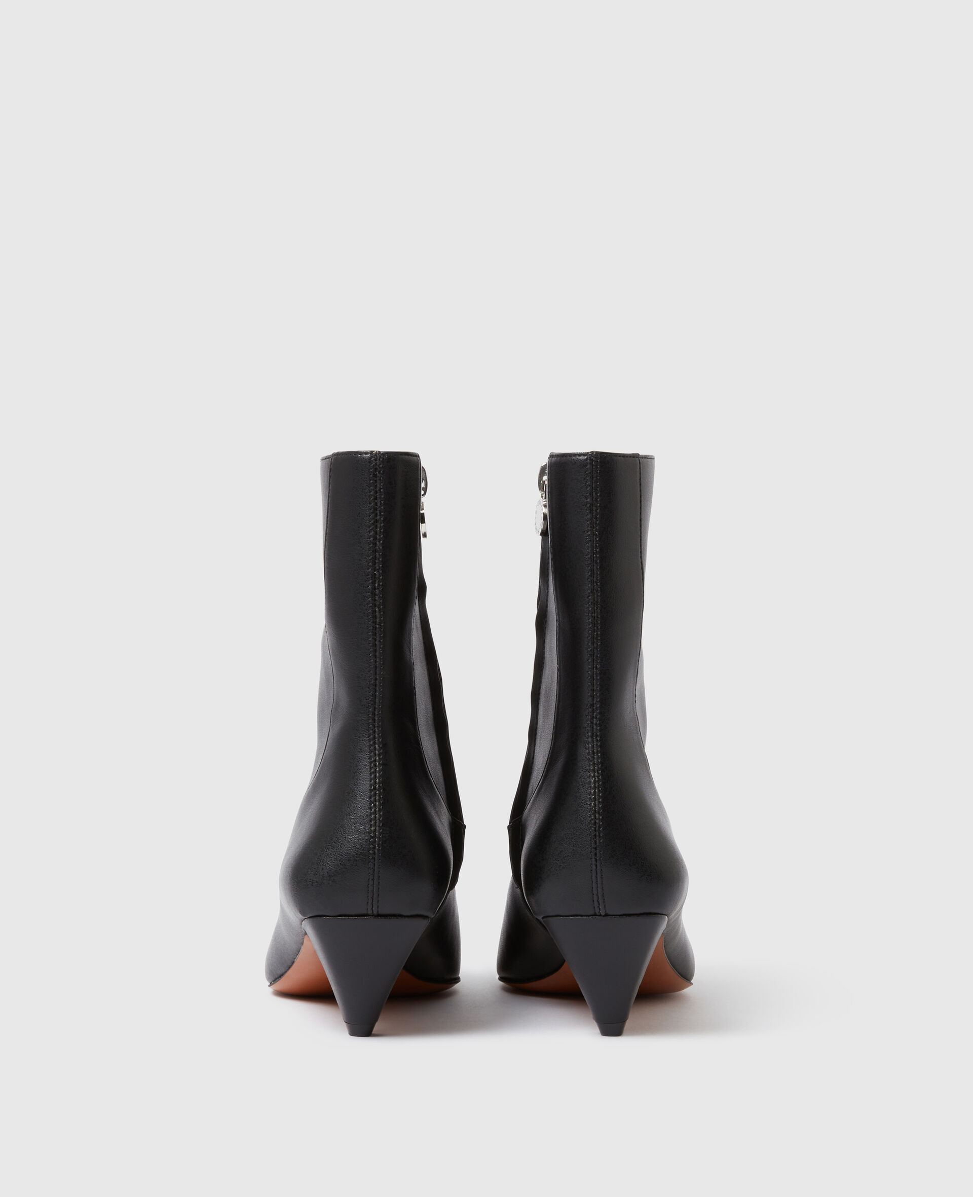 Stella Spur Heeled Ankle Boots-Black-large Stella Spur Heeled Ankle Boots-Black-large image number 2