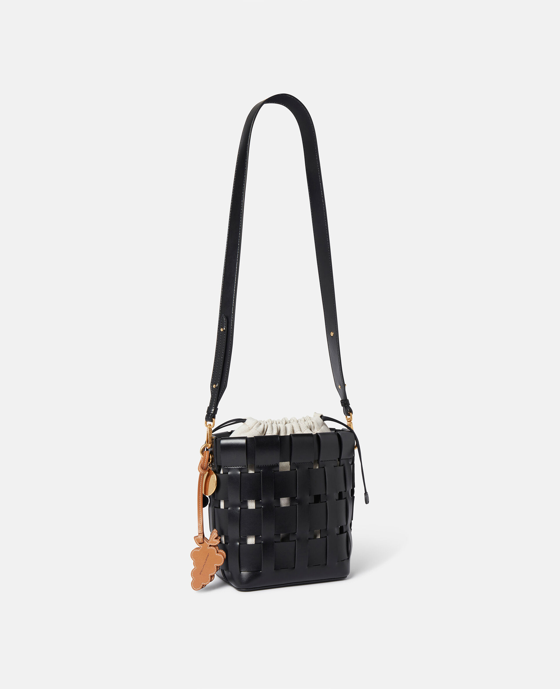 Frayme Veuve Clicquot Bucket Bag-Black-medium