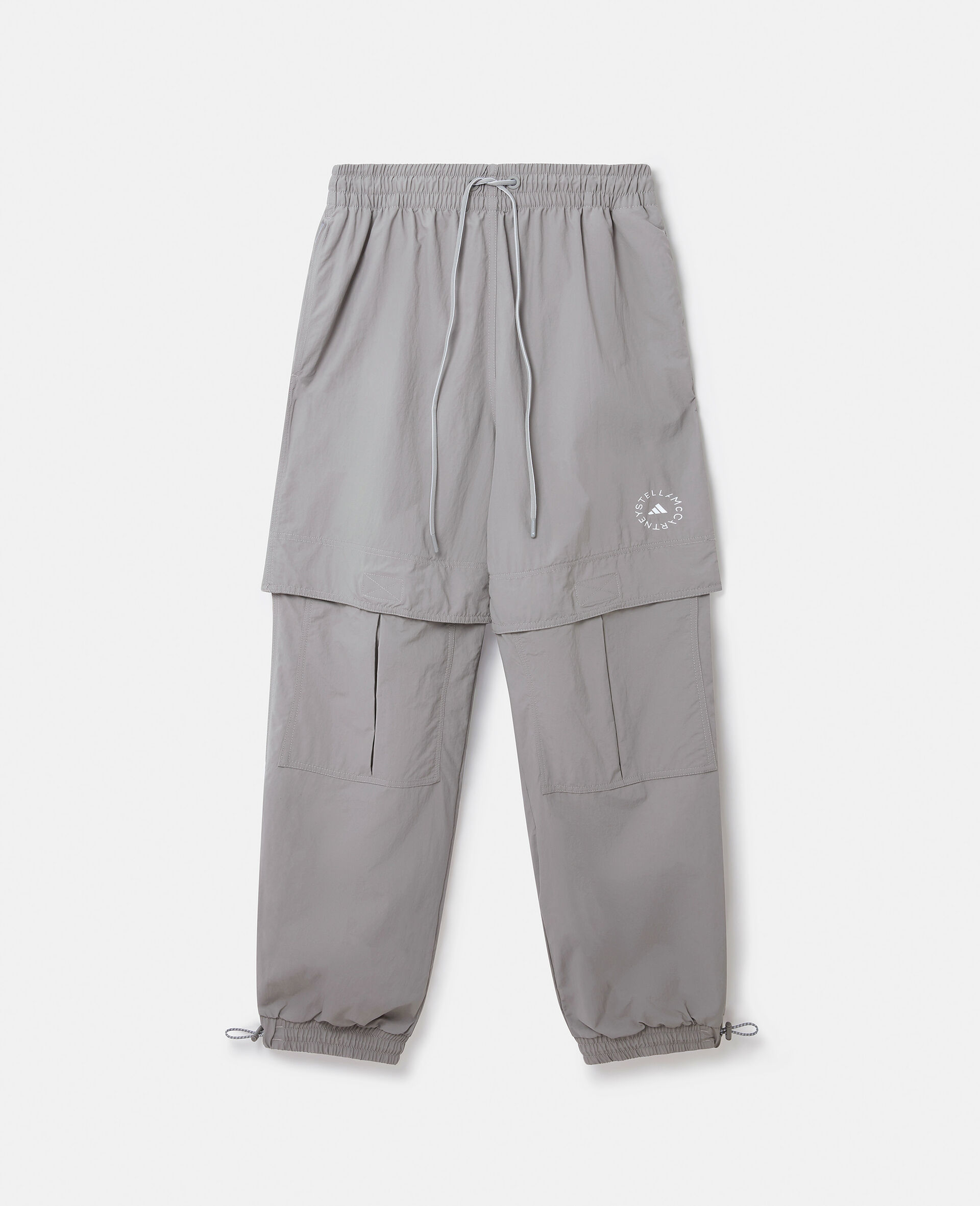 TrueCasuals Woven Cargo Trackpants-Grey-large image number 0