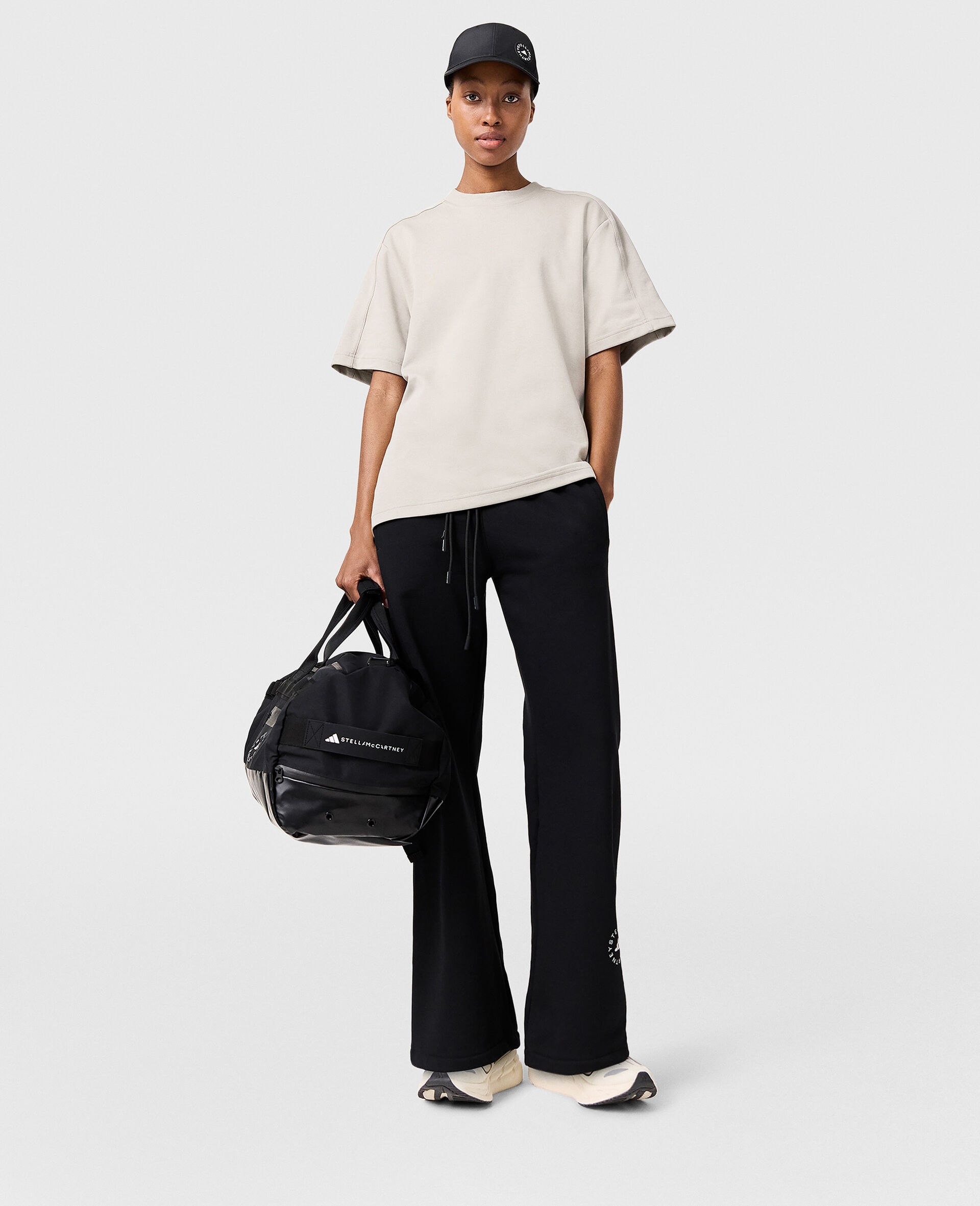 阔型徽标T恤-灰色-large image number 5