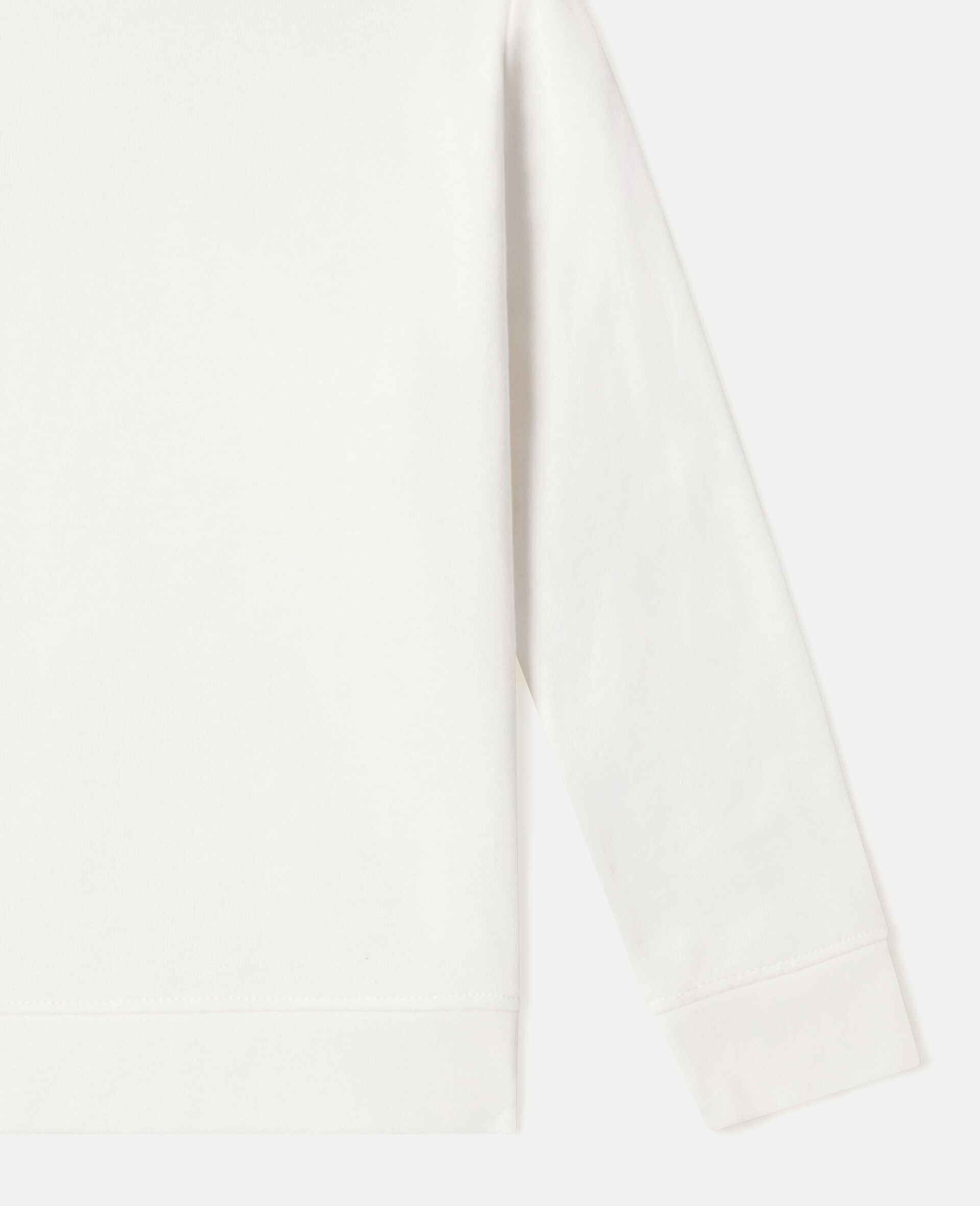 Circular Logo Sweatshirt  -White-large image number 3