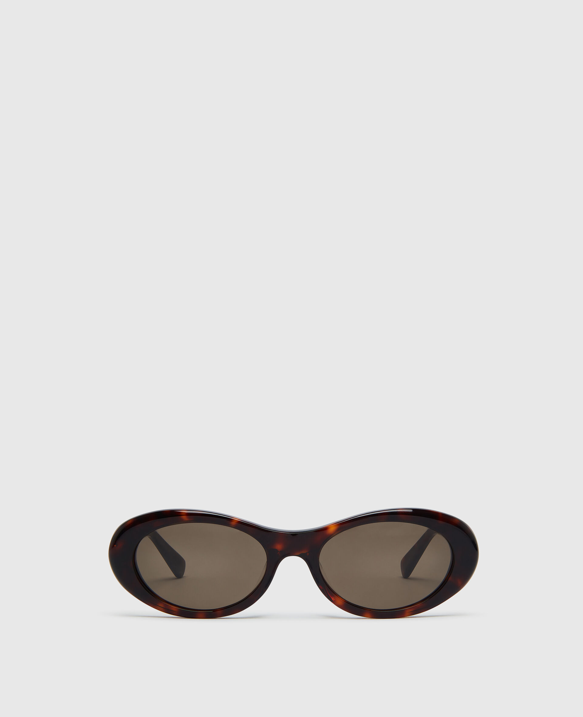 Logo Oval Sunglasses-Brown-medium