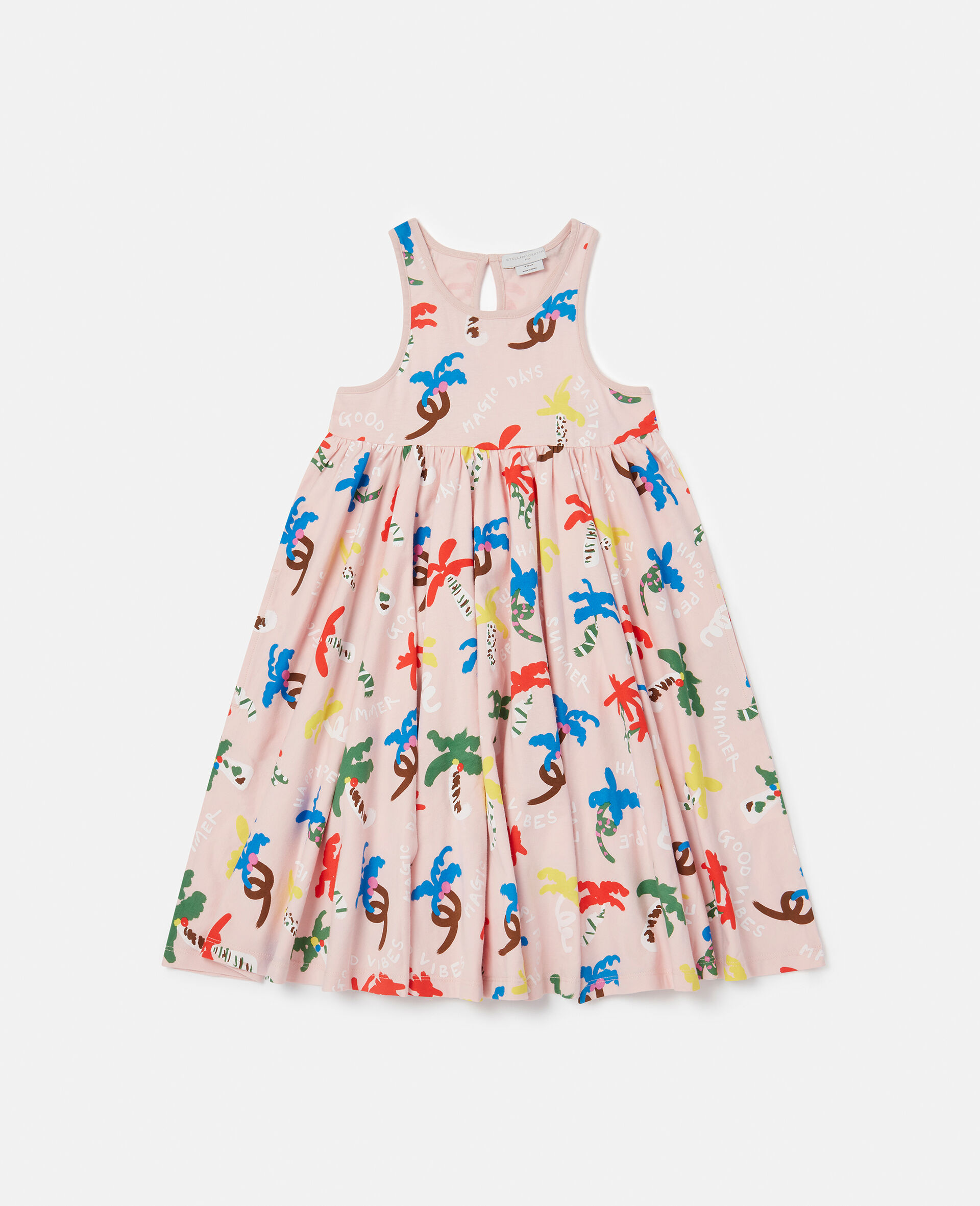 Good Vibes Palms Dress-Pink-large image number 0