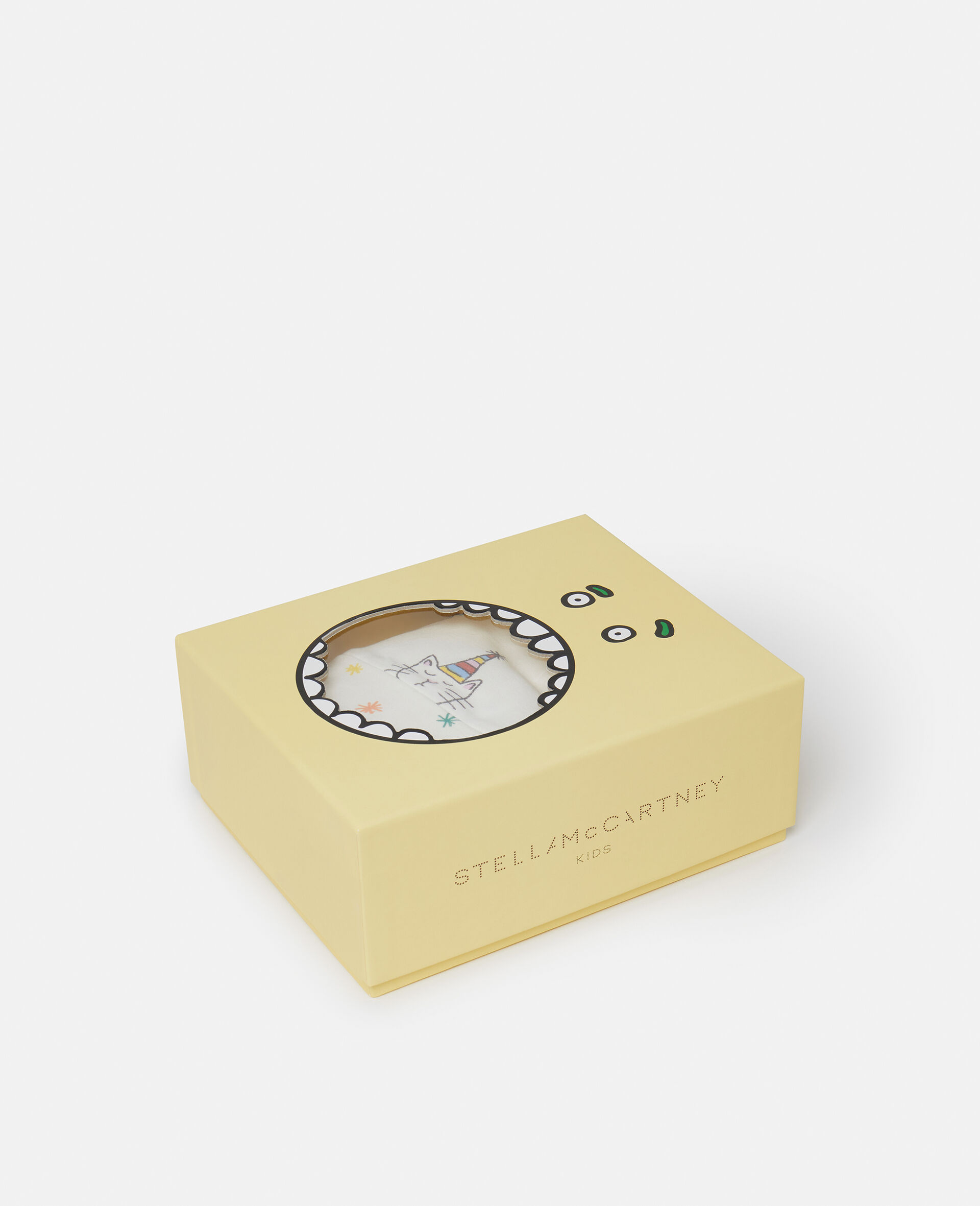 Cat Print Romper Gift Set-Cream-large image number 4