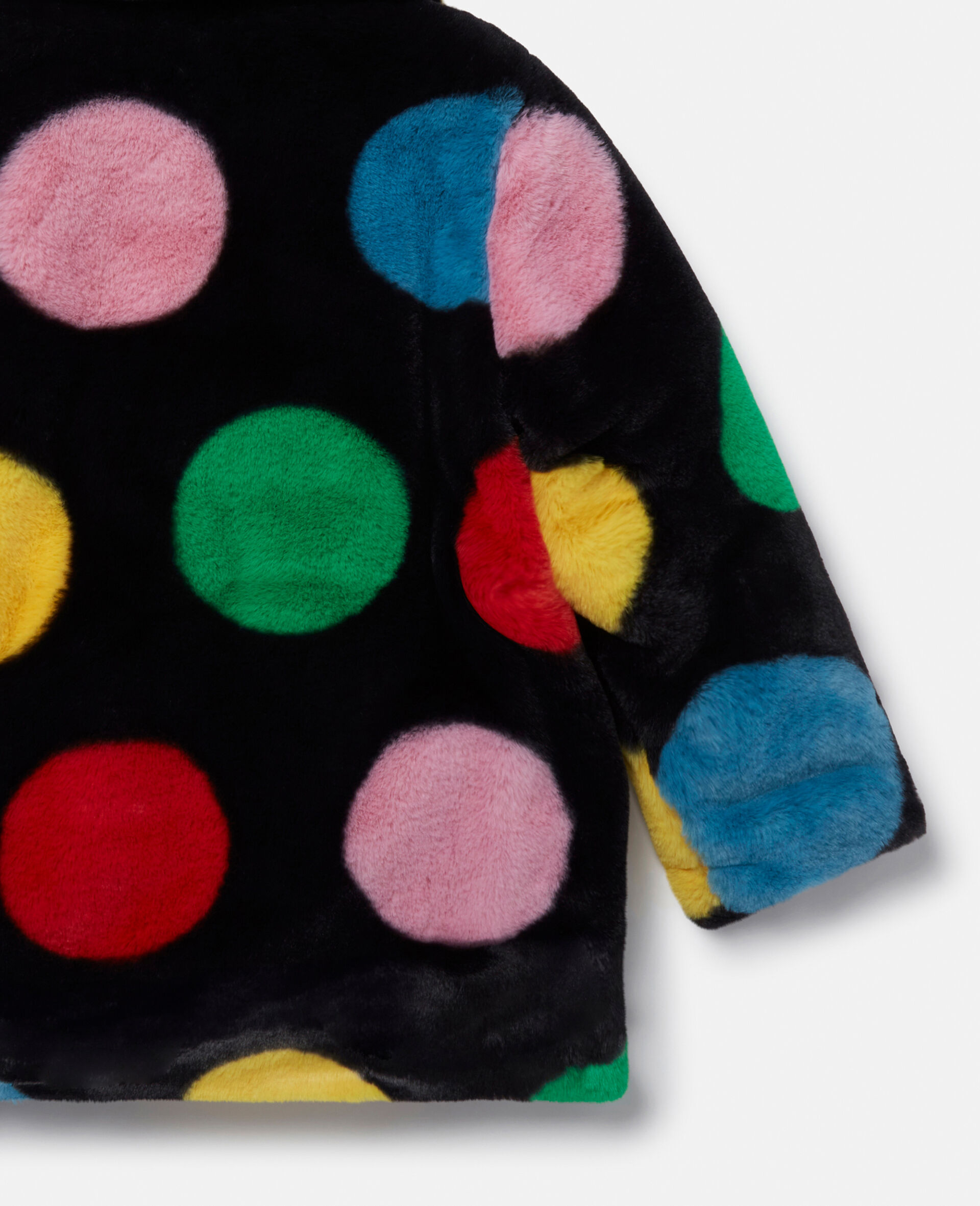 Polka Dot Fluffy Coat-Multicolour-large Polka Dot Fluffy Coat-Multicolour-large image number 3