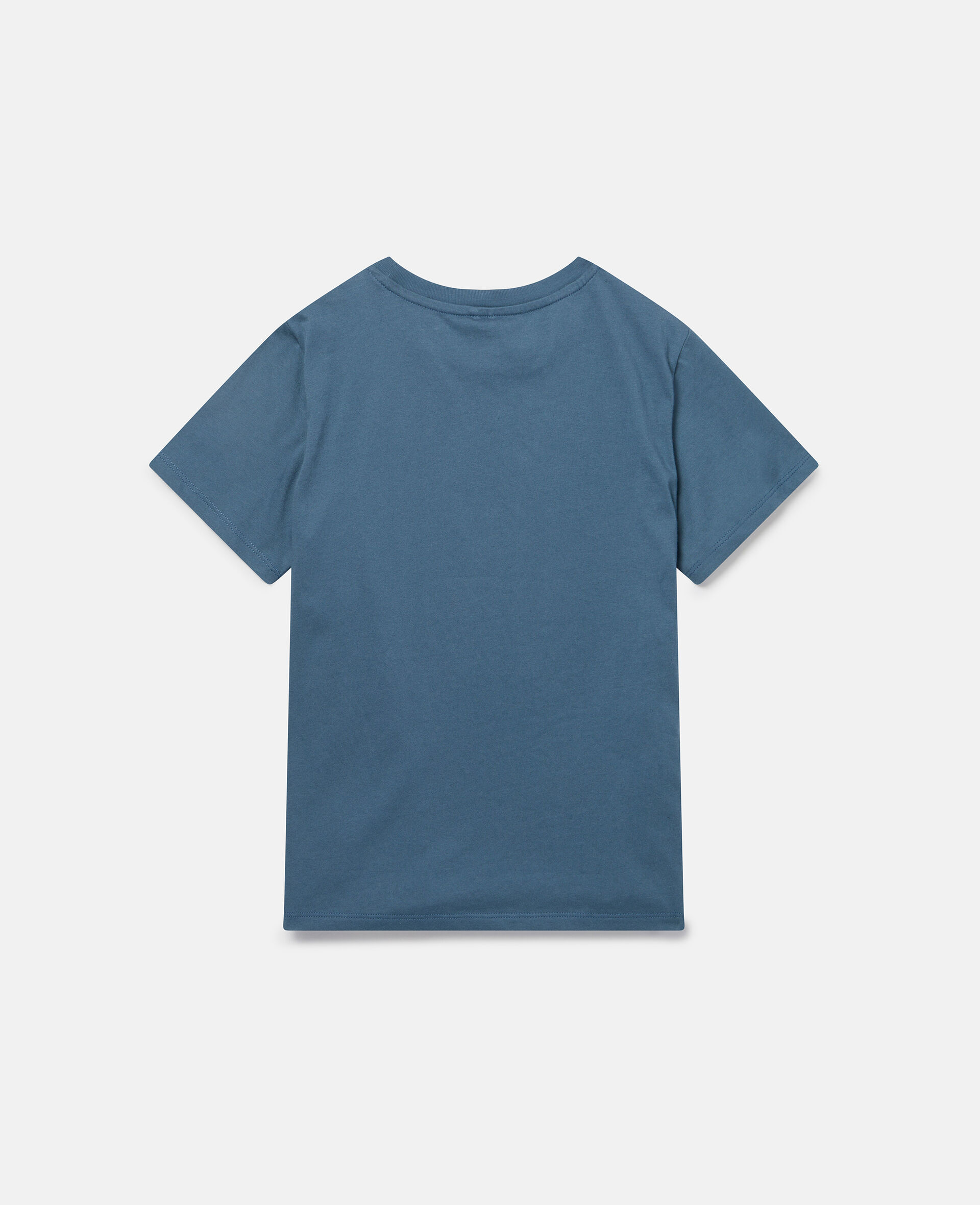 Stella Logo Cotton T‐Shirt-Blue-large image number 2