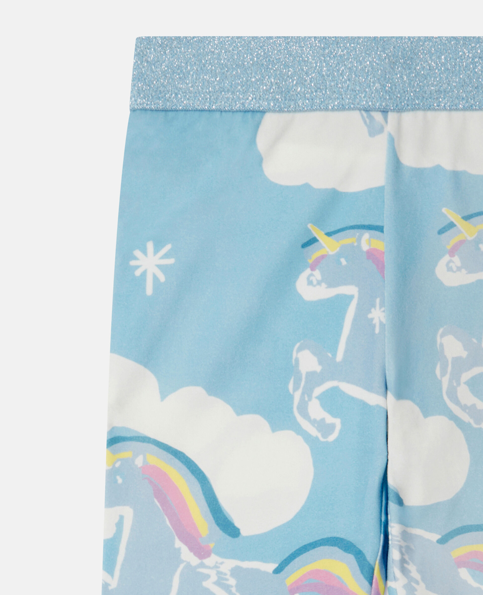 Rainbow Unicorn Cloud Leggings-Multicolour-large image number 1