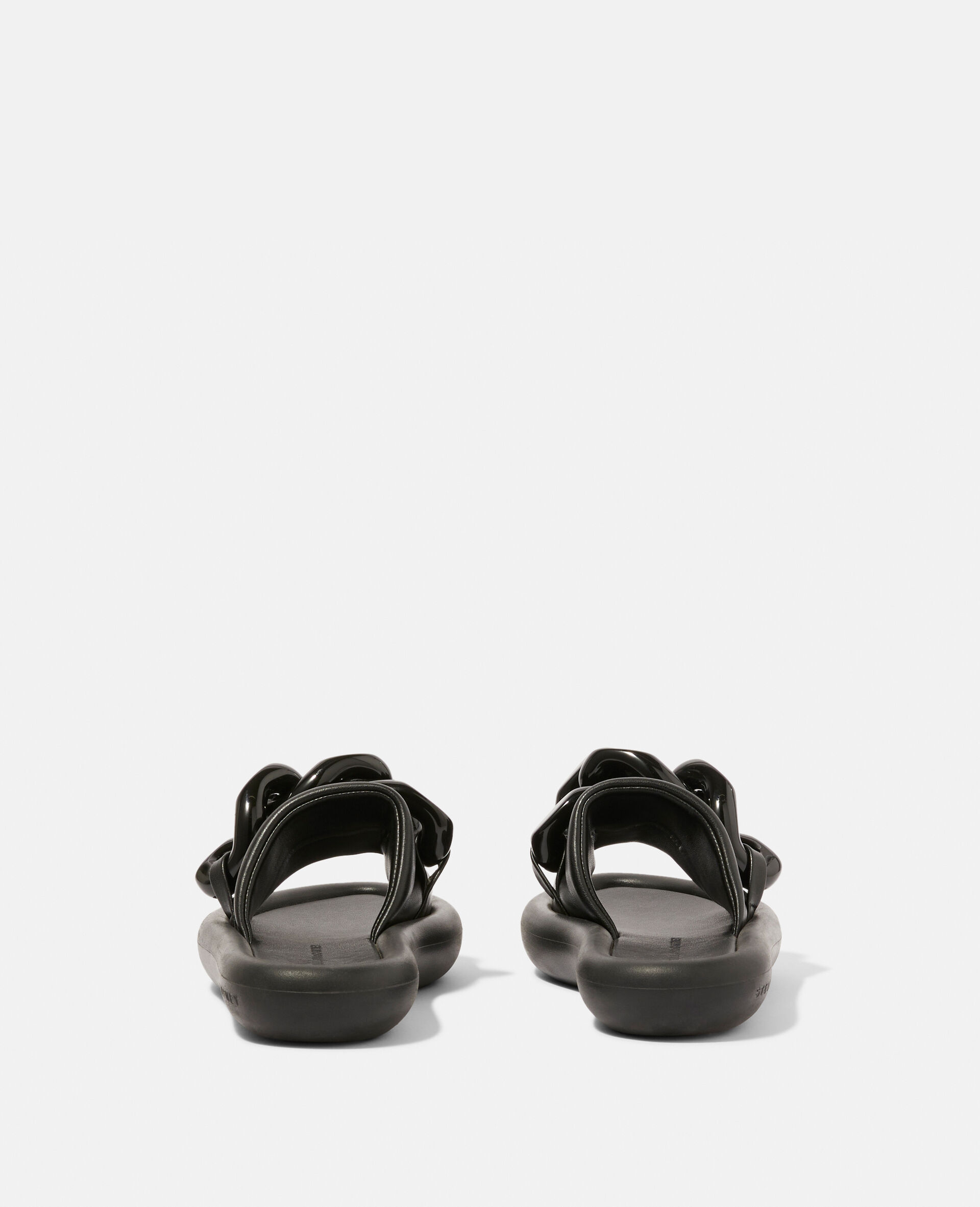 Chunky Chain Air Slides-Black-large image number 2