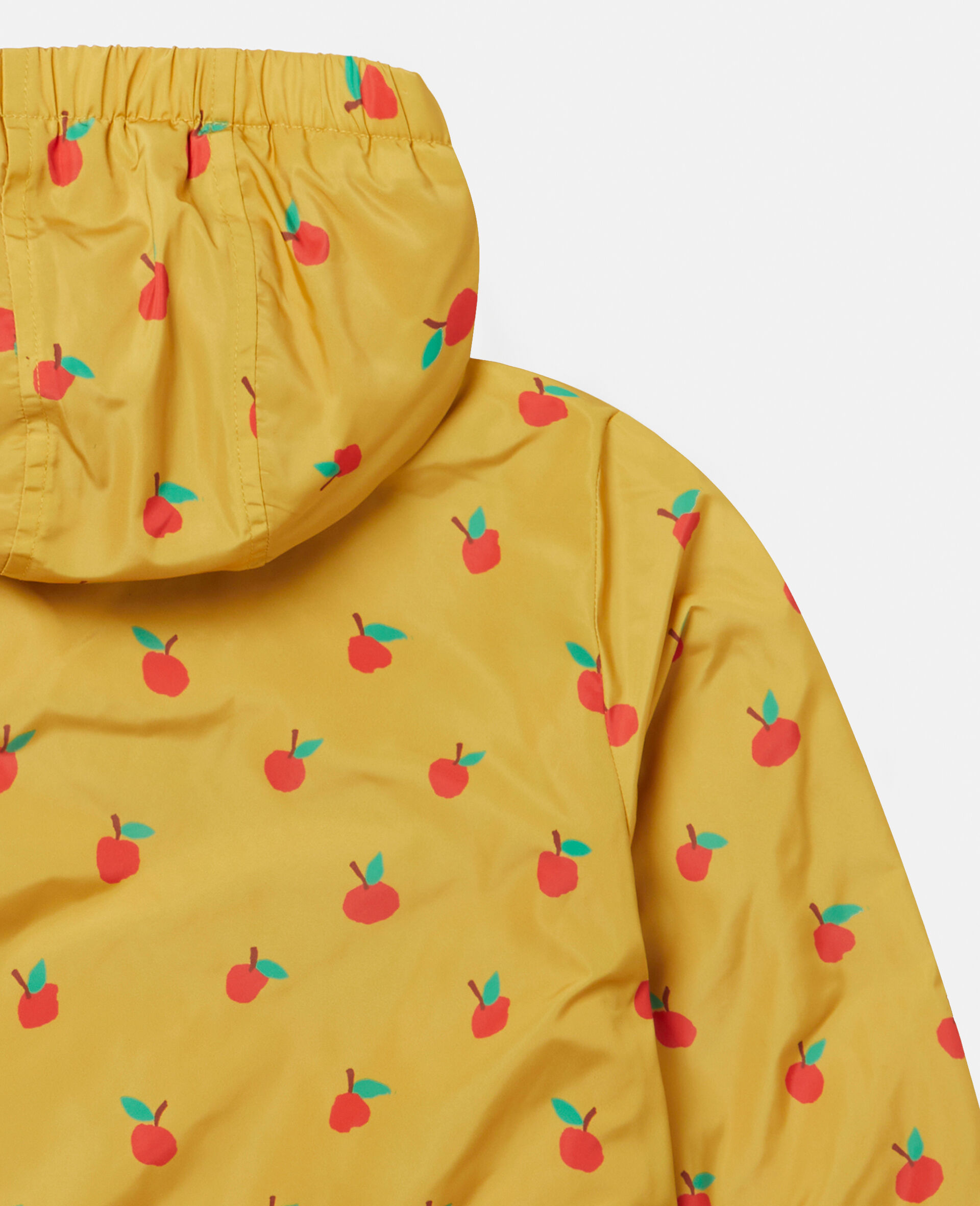 Apple Print Rain Jacket -Yellow-large image number 3
