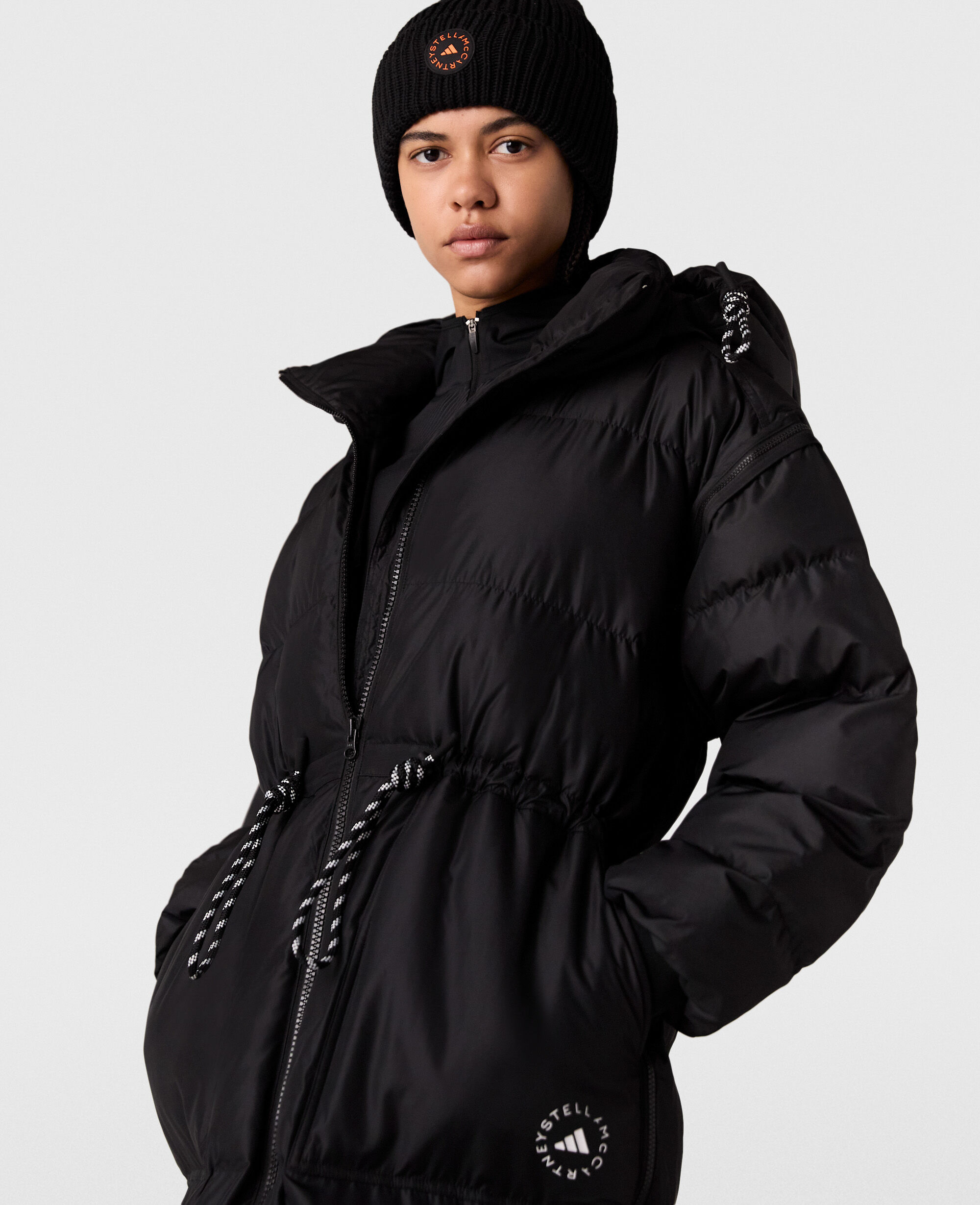 クラシック | Coat Padded Long TrueCasuals Black Women Stella US McCartney ジャケット・アウター