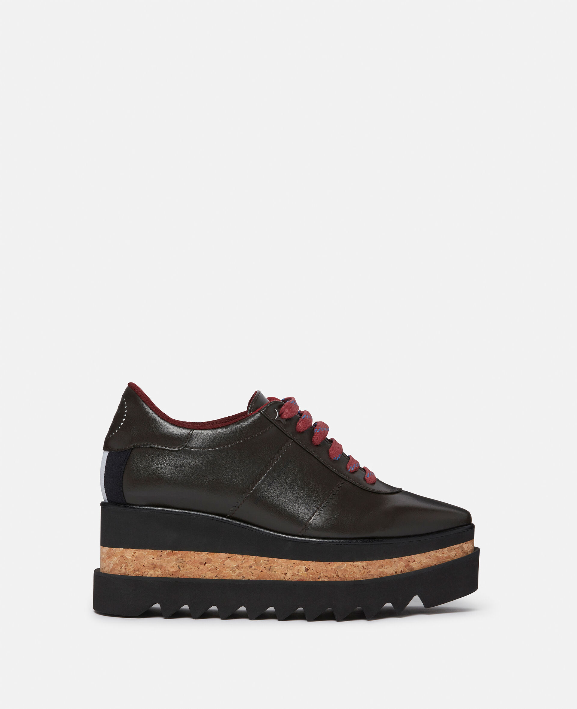 Sneak-Elyse Platform Trainers-Black-medium