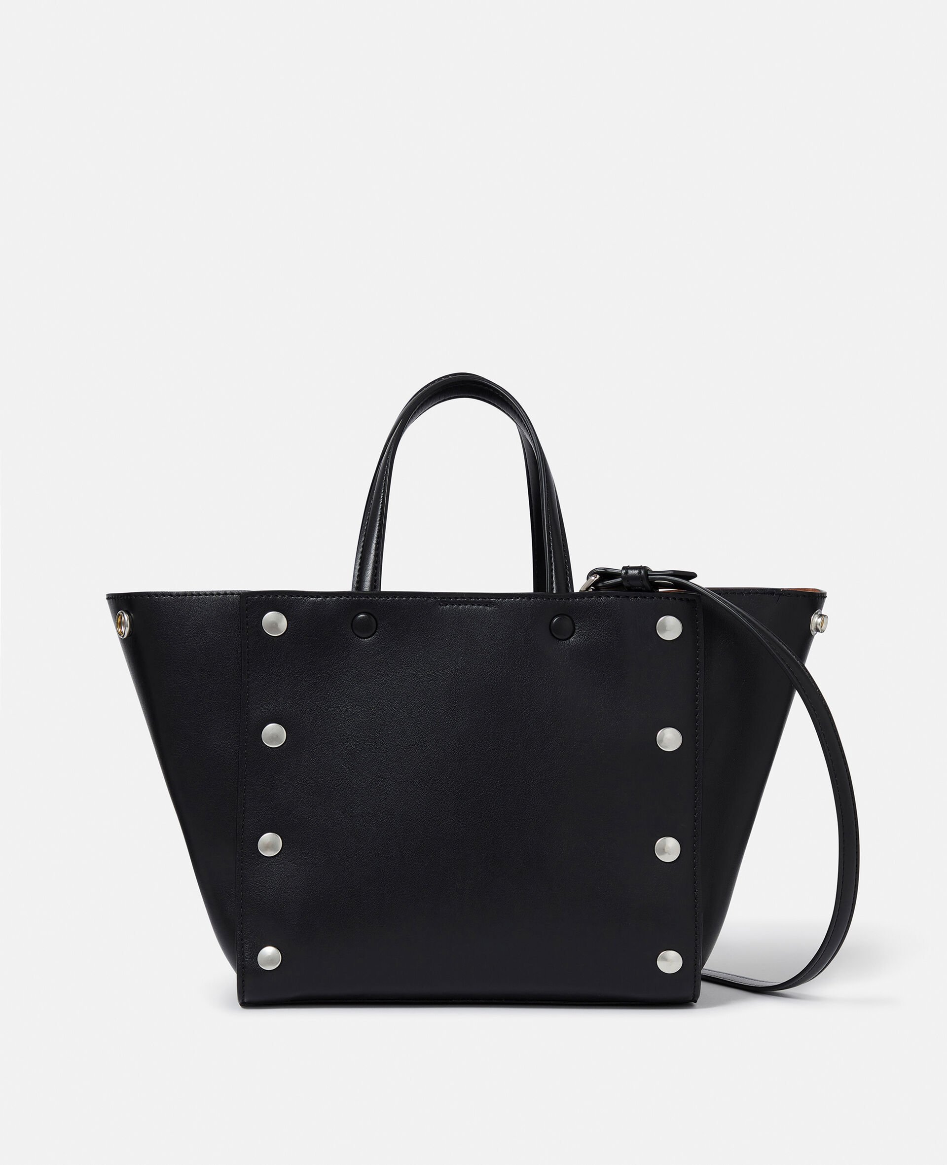 Kleine Tote Bag mit Stella-Nieten-Brown-large image number 0