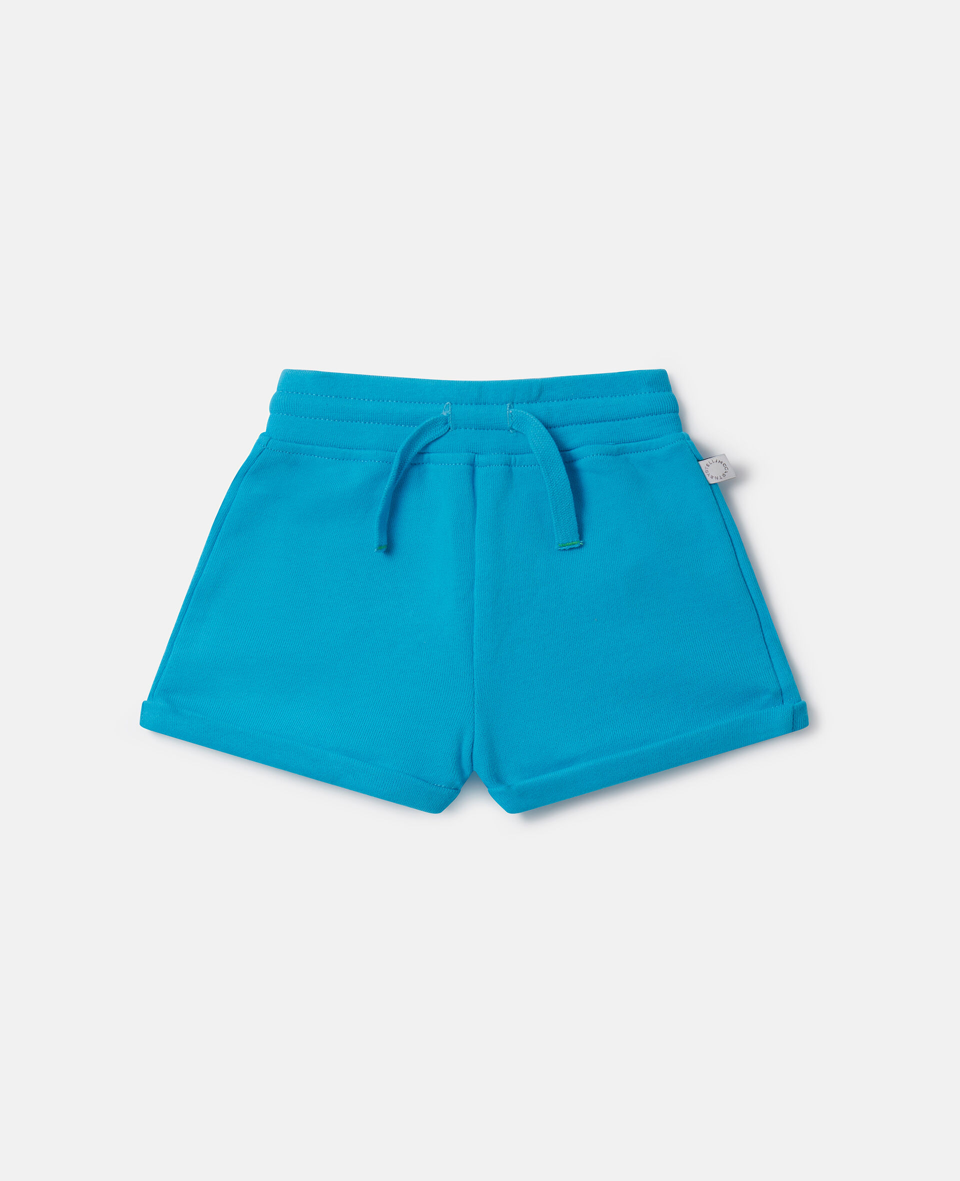 Drawstring Shorts-Blue-medium