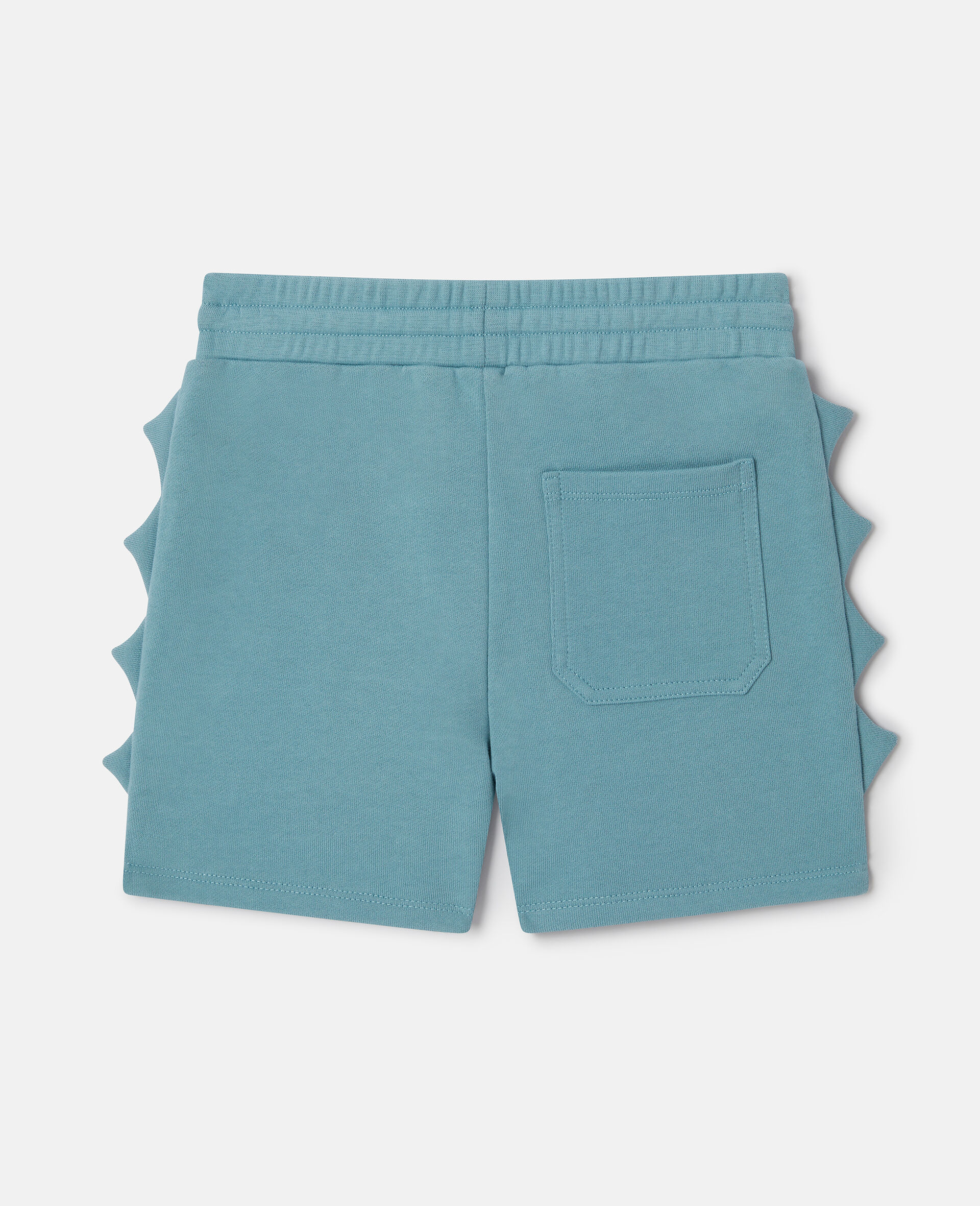 Scallop Trim Jersey Shorts-Blue-large image number 2
