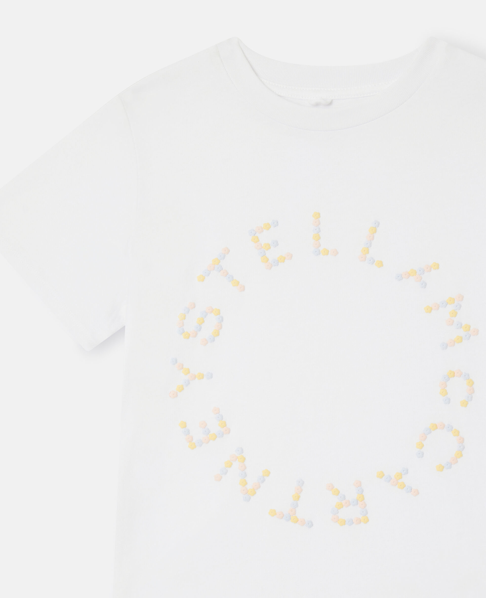 Circular Logo T-Shirt-White-large image number 1