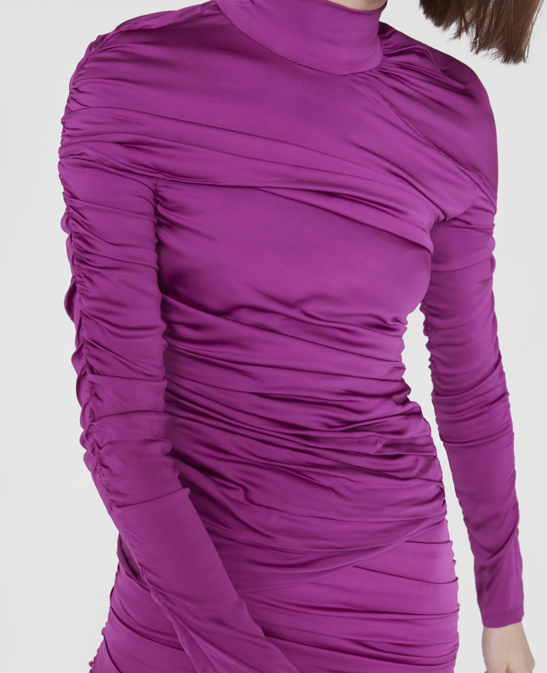 Faye Ruched Top-Purple-large image number 3