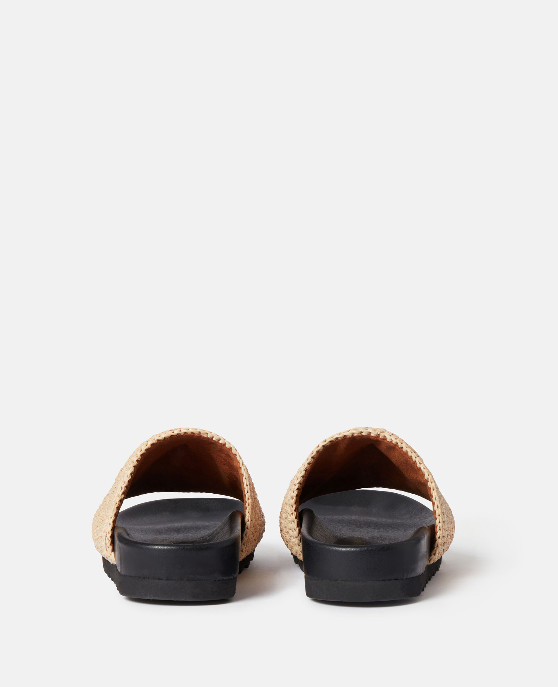 Elyse Raffia Logo Sandals-Beige-large image number 3