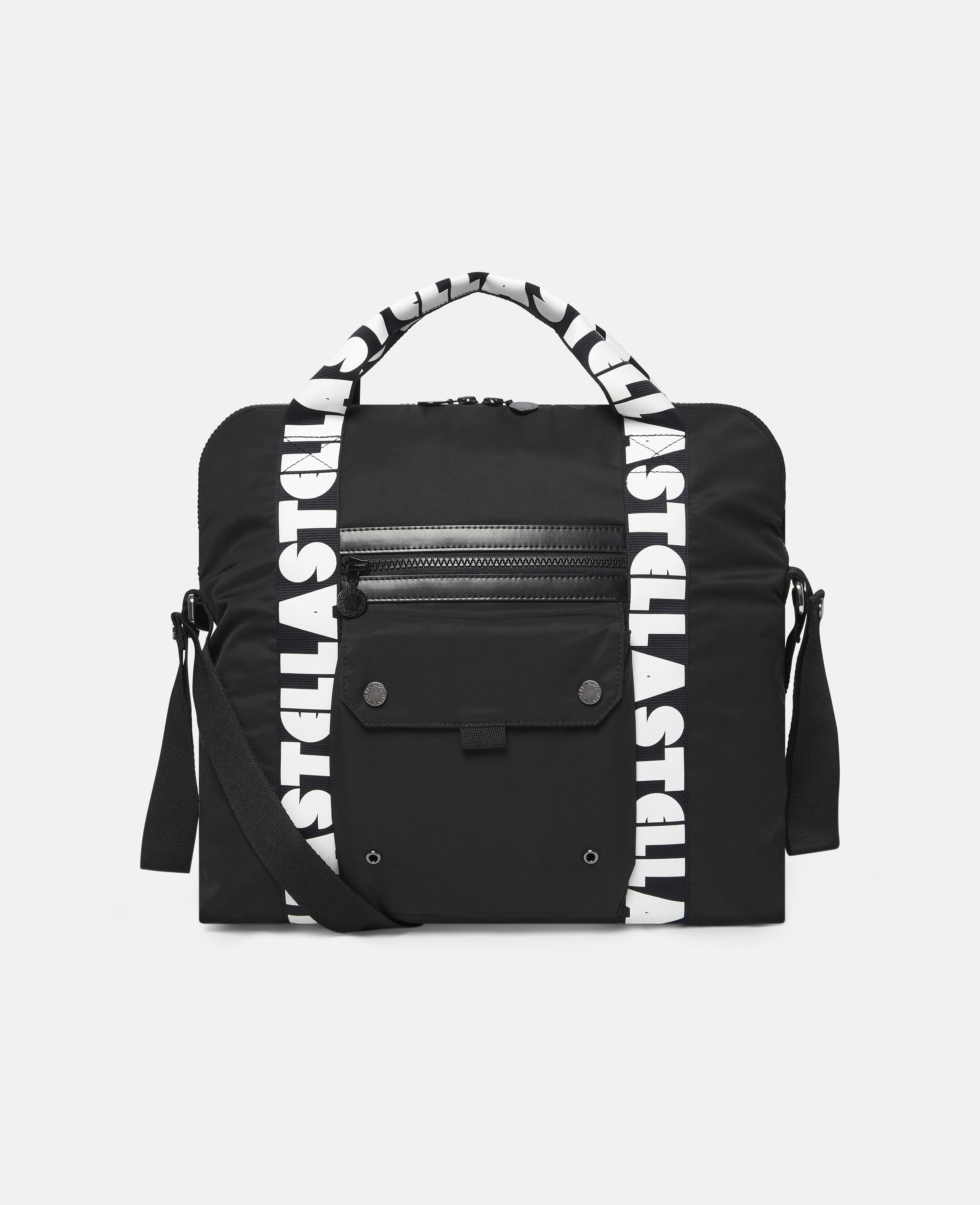 Kids Black Stella Logo Diaper Bag Stella McCartney US