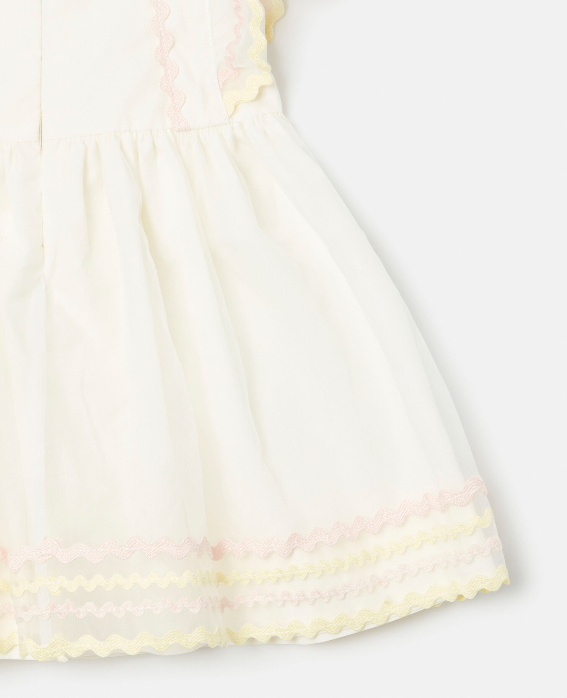 Embroidered Organza Dress-White-large image number 3