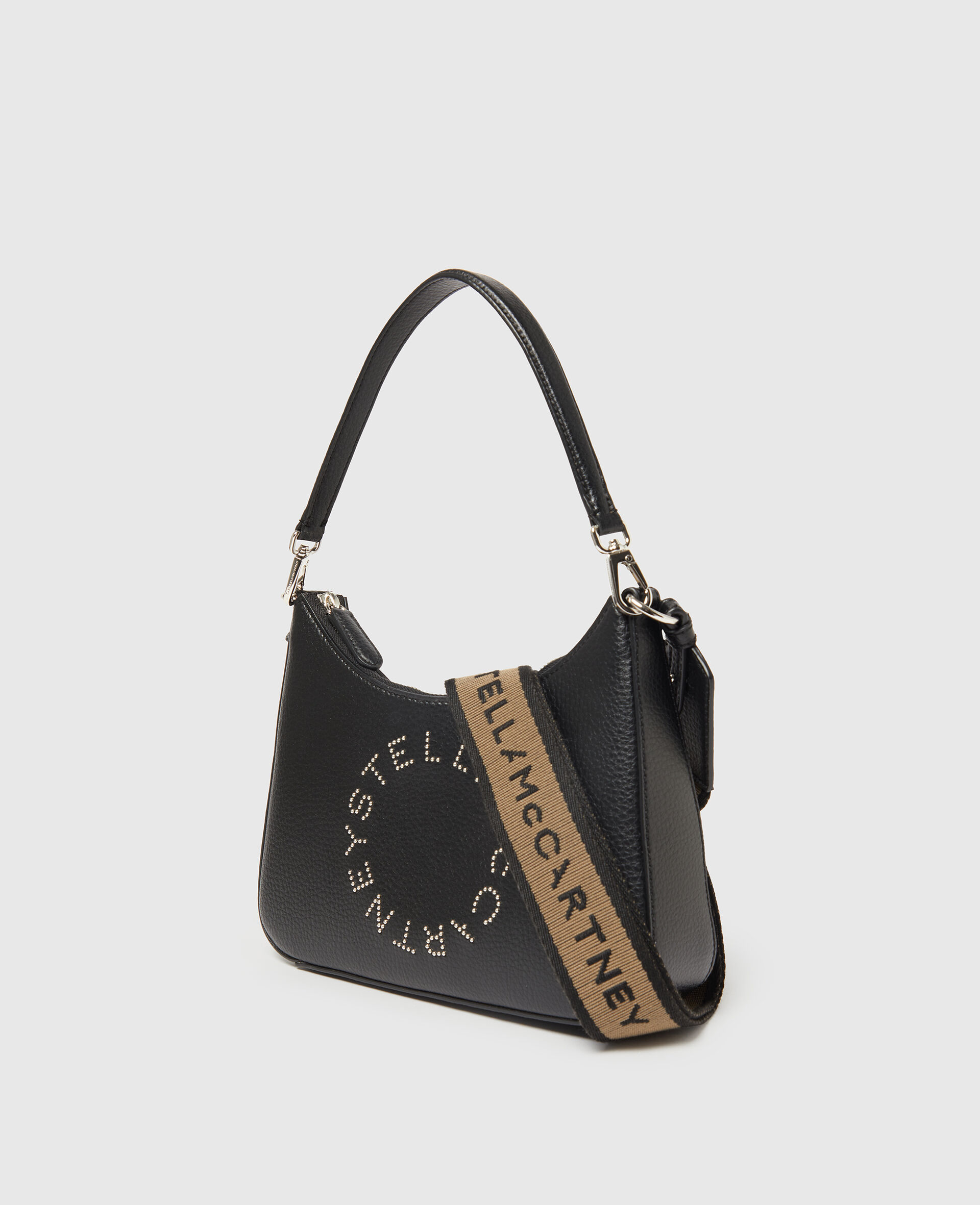 Logo Top Handle Crossbody Bag-Black-medium